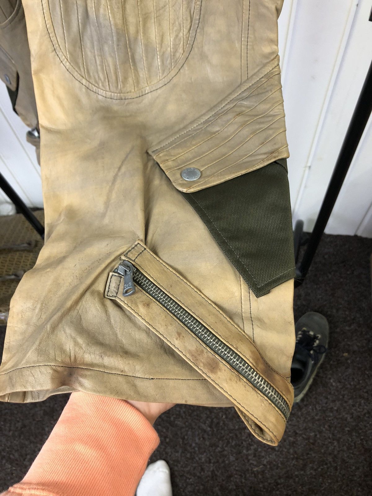 Dolce & Gabbana FW2004 Sample Dolce & Gabbana Leather camo Cargos Size US 34 / EU 50 - 4 Thumbnail