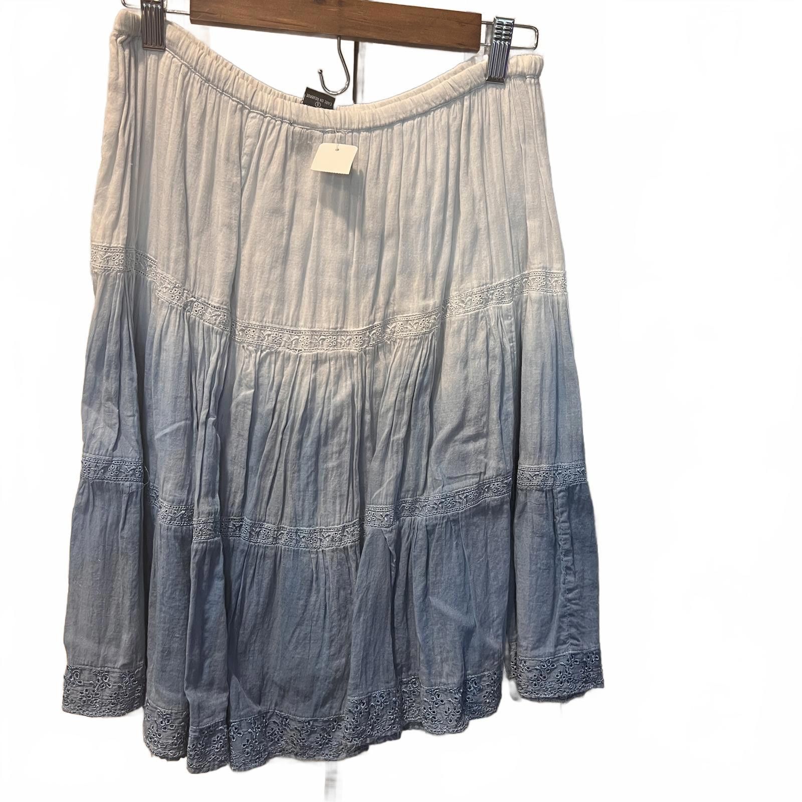 Palm Angels Angie Women's Tiered Ombre Skirt Size 28" / US 6 / IT 42 - 2 Thumbnail