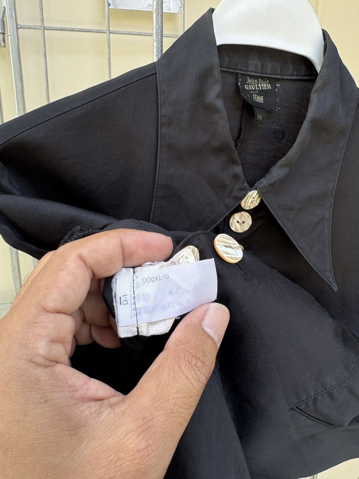 Jean Paul Gaultier Jean Paul Gaultier JPG black long sleeves dress shirt Size M / US 6-8 / IT 42-44 - 13 Thumbnail