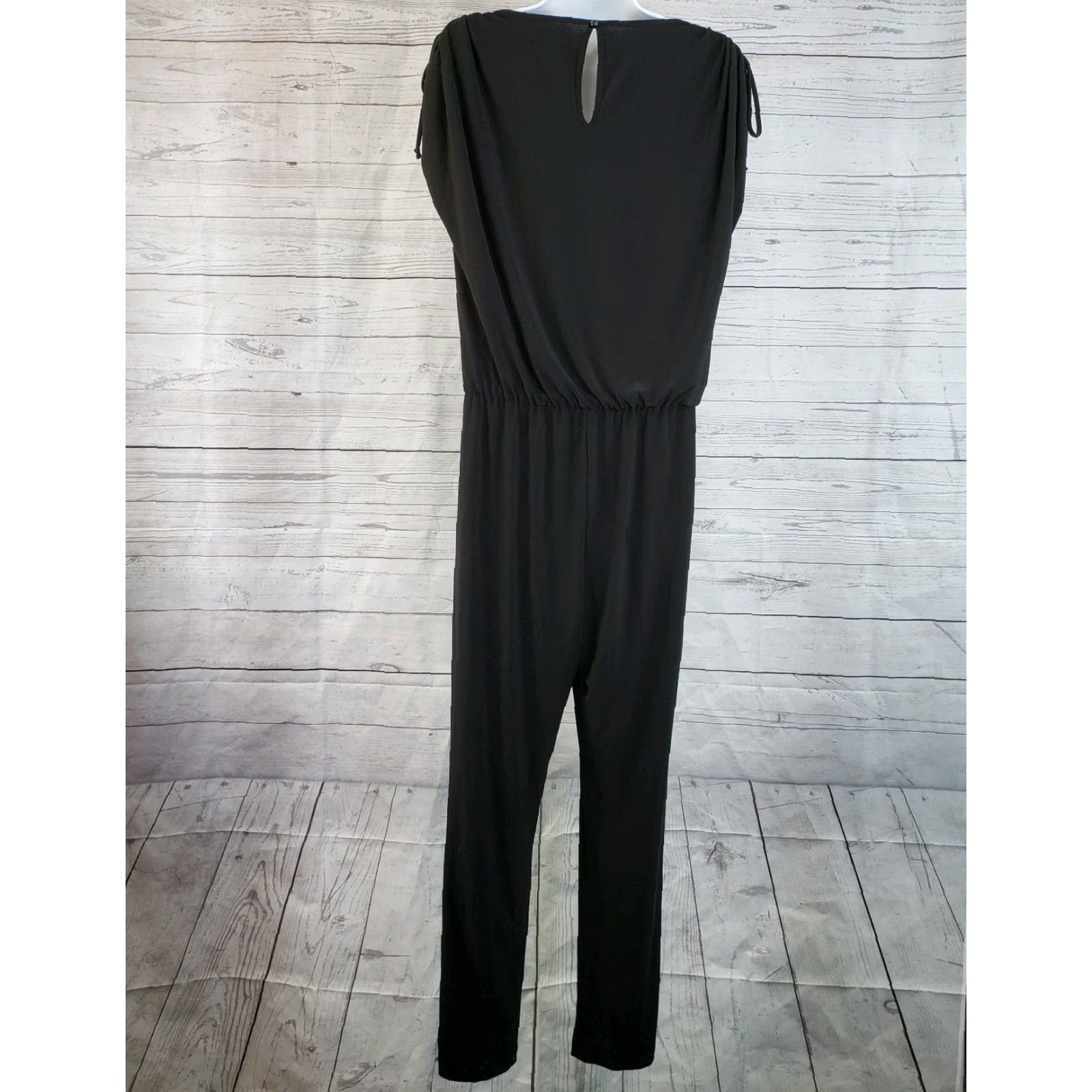 Arnette 41 Hawthorn Womens Jumpsuit M Solid Black Sleeveless Size 32" / US 10 / IT 46 - 3 Thumbnail