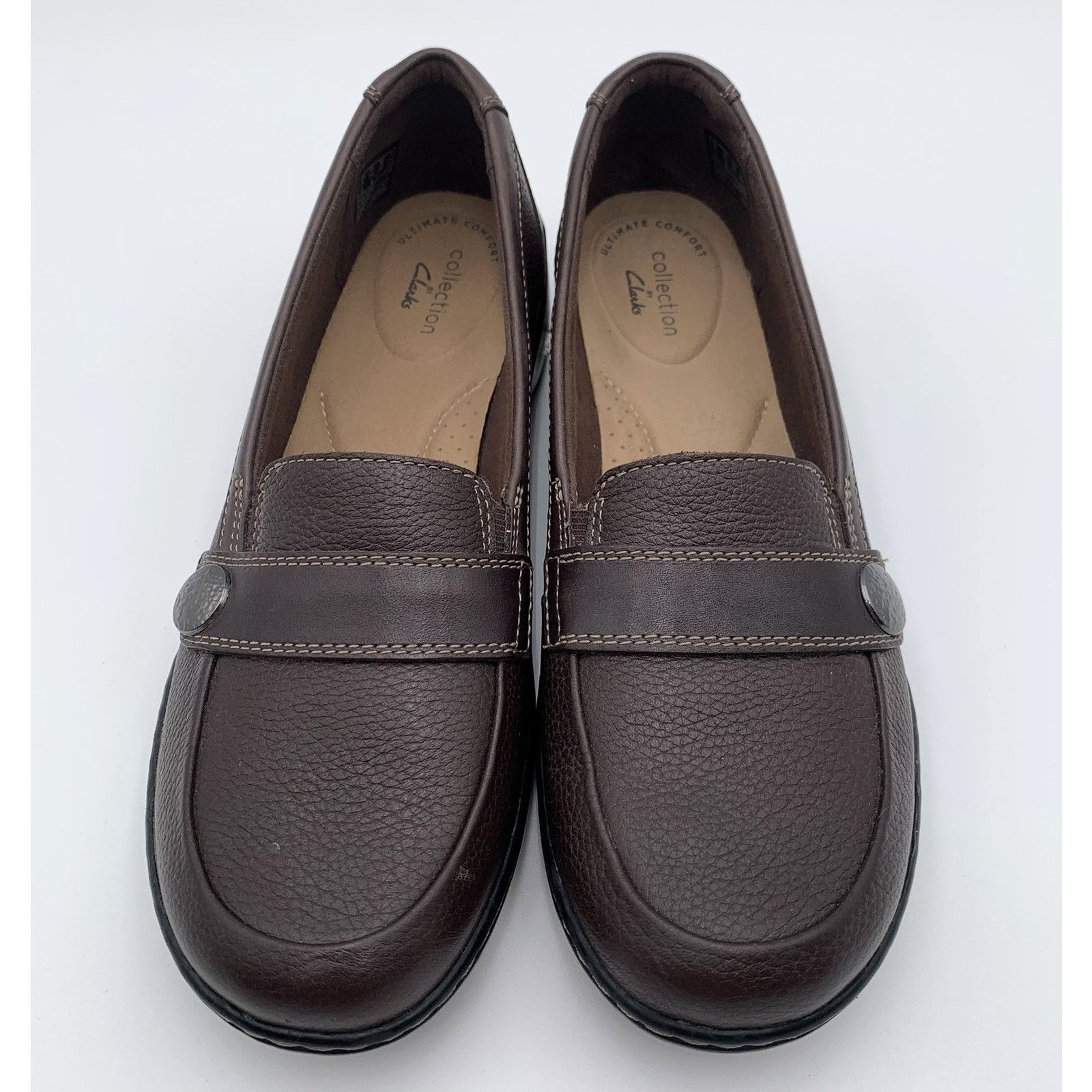 Clarks Clarks Collection Cora Brown Leather Loafers Women’s 7.5 M Size US 7.5 / IT 37.5 - 4 Thumbnail