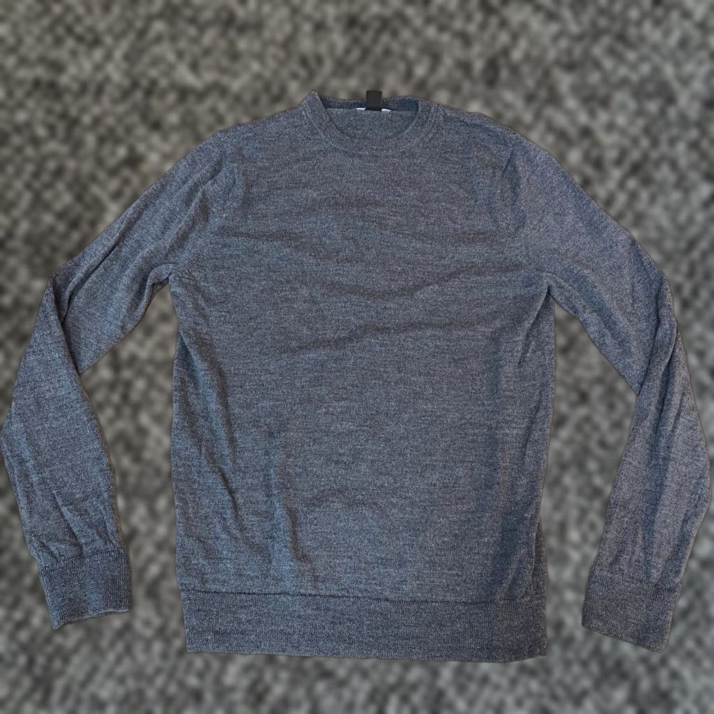 Nordstrom NORDSTROM Sweater Mens Small Gray Merino Wool Washable Crew Neck Size US S / EU 44-46 / 1 - 1 Thumbnail