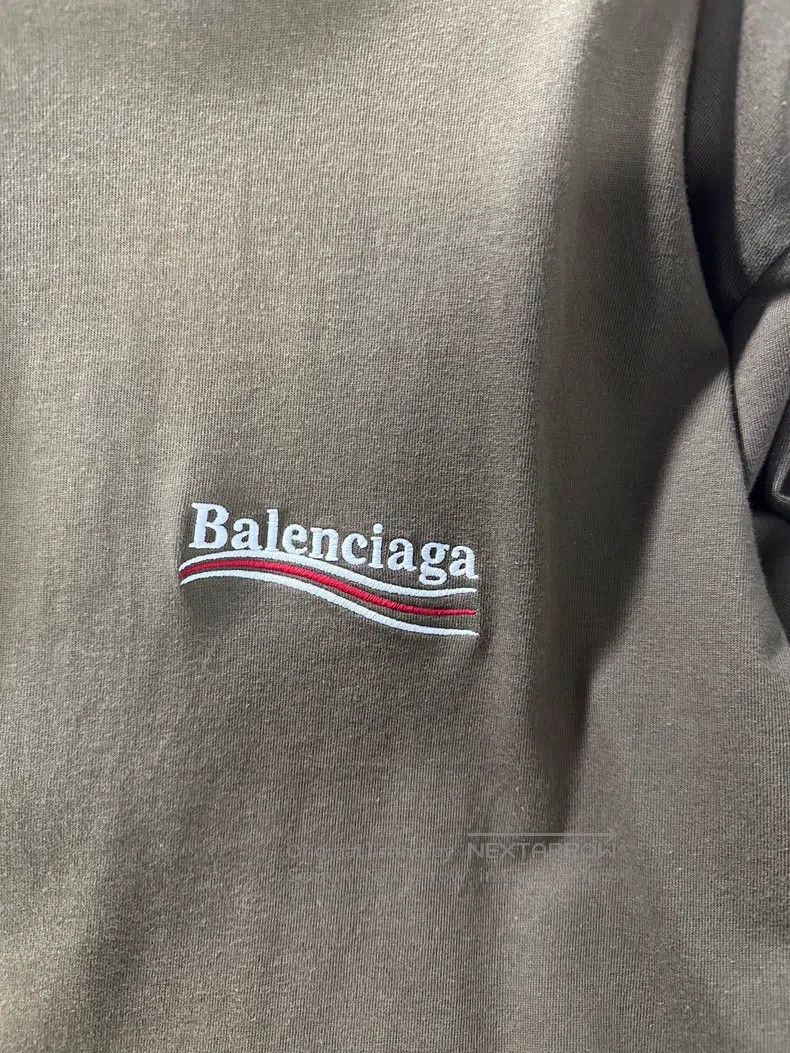Balenciaga Balenciaga Embroidered Coke Short Sleeve, Washed Brown Size US M / EU 48-50 / 2 - 3 Thumbnail