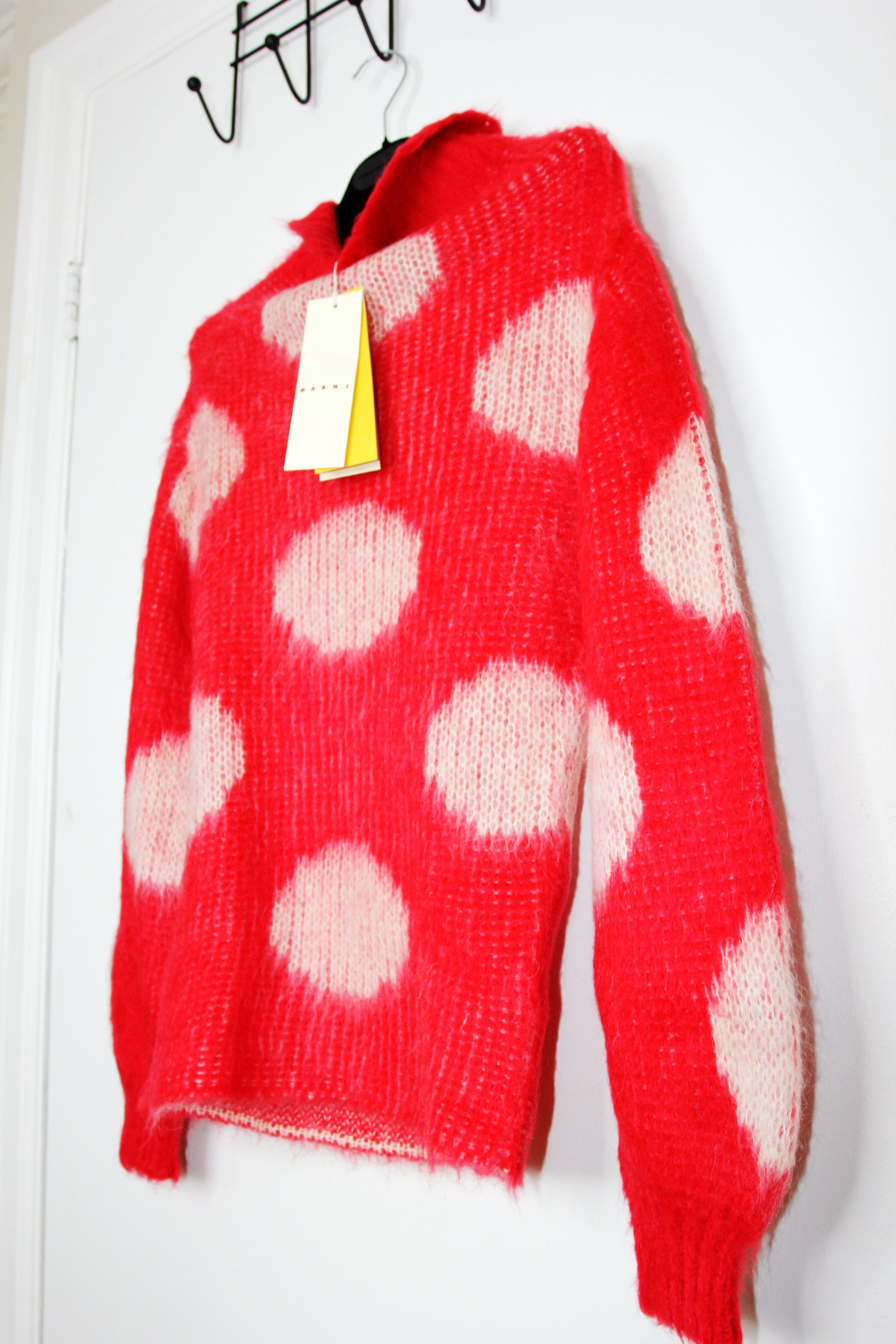 Marni BNWT AW23 MARNI BRUSHED DOTS FUZZY WUZZY SWEATER 40 Size S / US 4 / IT 40 - 5 Thumbnail