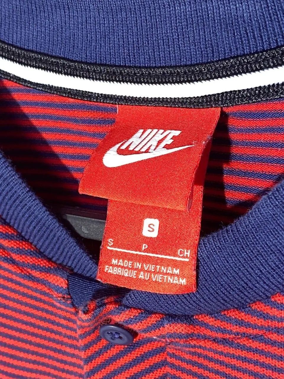 Nike Nike x PSG Football 2017 Striped Polo Shirt Size US S / EU 44-46 / 1 - 5 Thumbnail