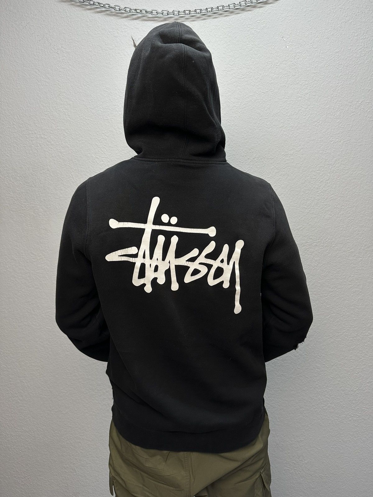 Stussy × Vintage Vintage Stussy Big Logo Boxy Fit Hoodie Y2K Archival Size US S / EU 44-46 / 1 - 2 Thumbnail