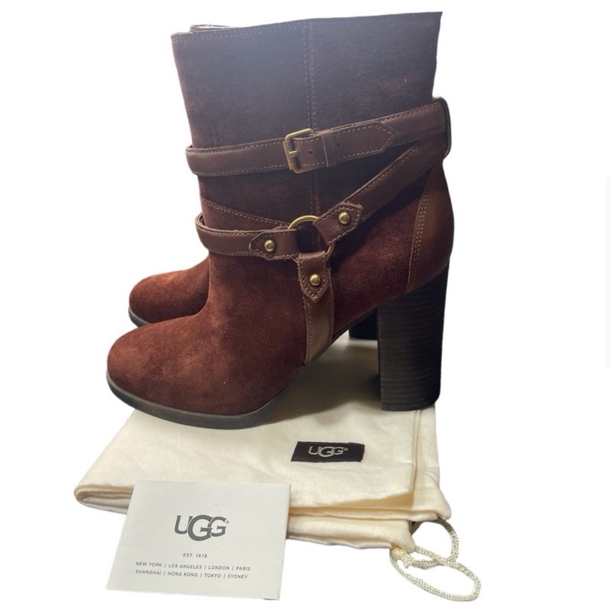 Ugg NWT UGG Dandridge brown genuine suede leather boots Size US 9.5 / IT 39.5 - 8 Thumbnail