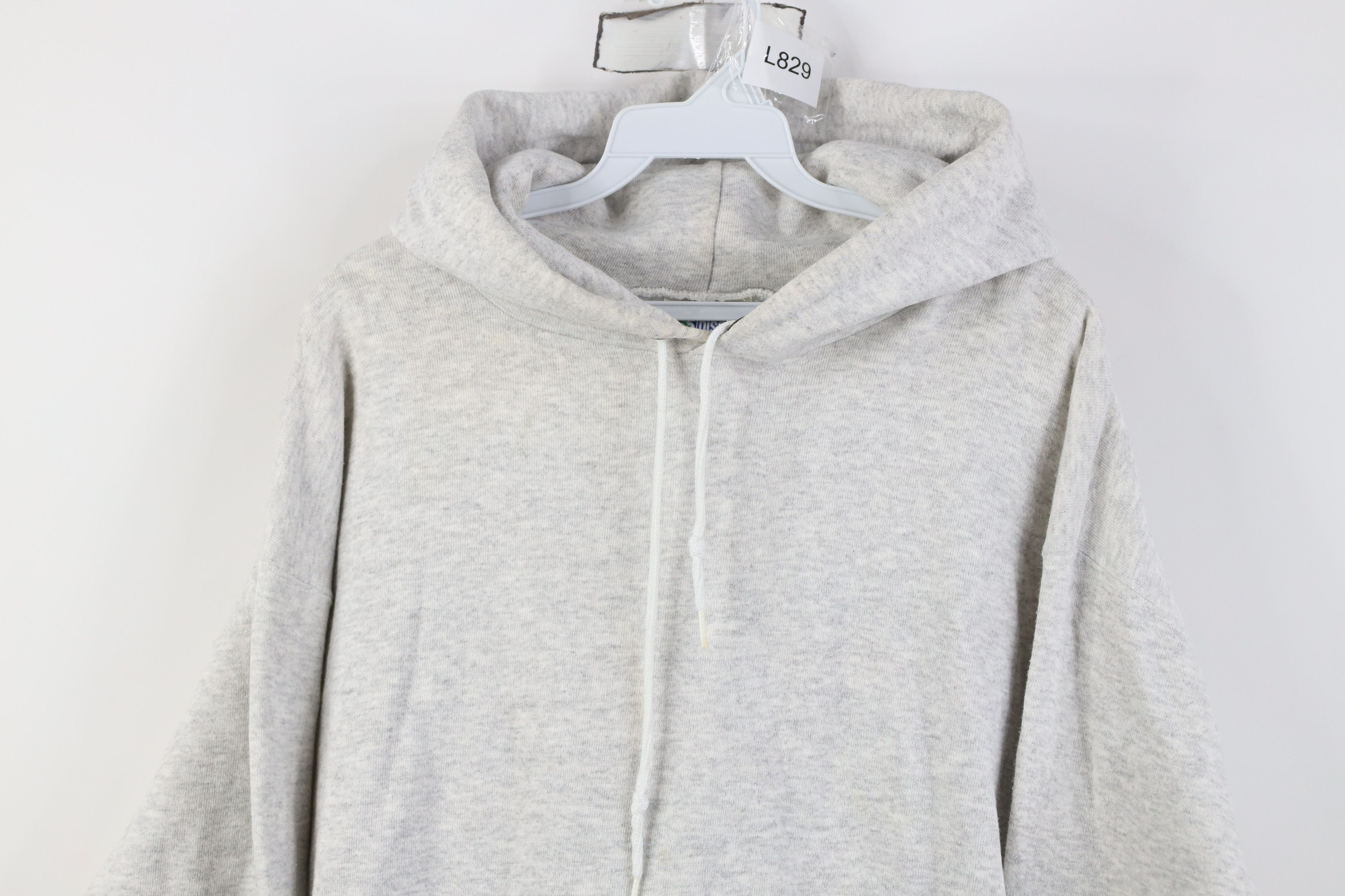 Vintage Vintage 90s Streetwear Hoodie Sweatshirt Heather Gray USA Size US L / EU 52-54 / 3 - 2 Thumbnail