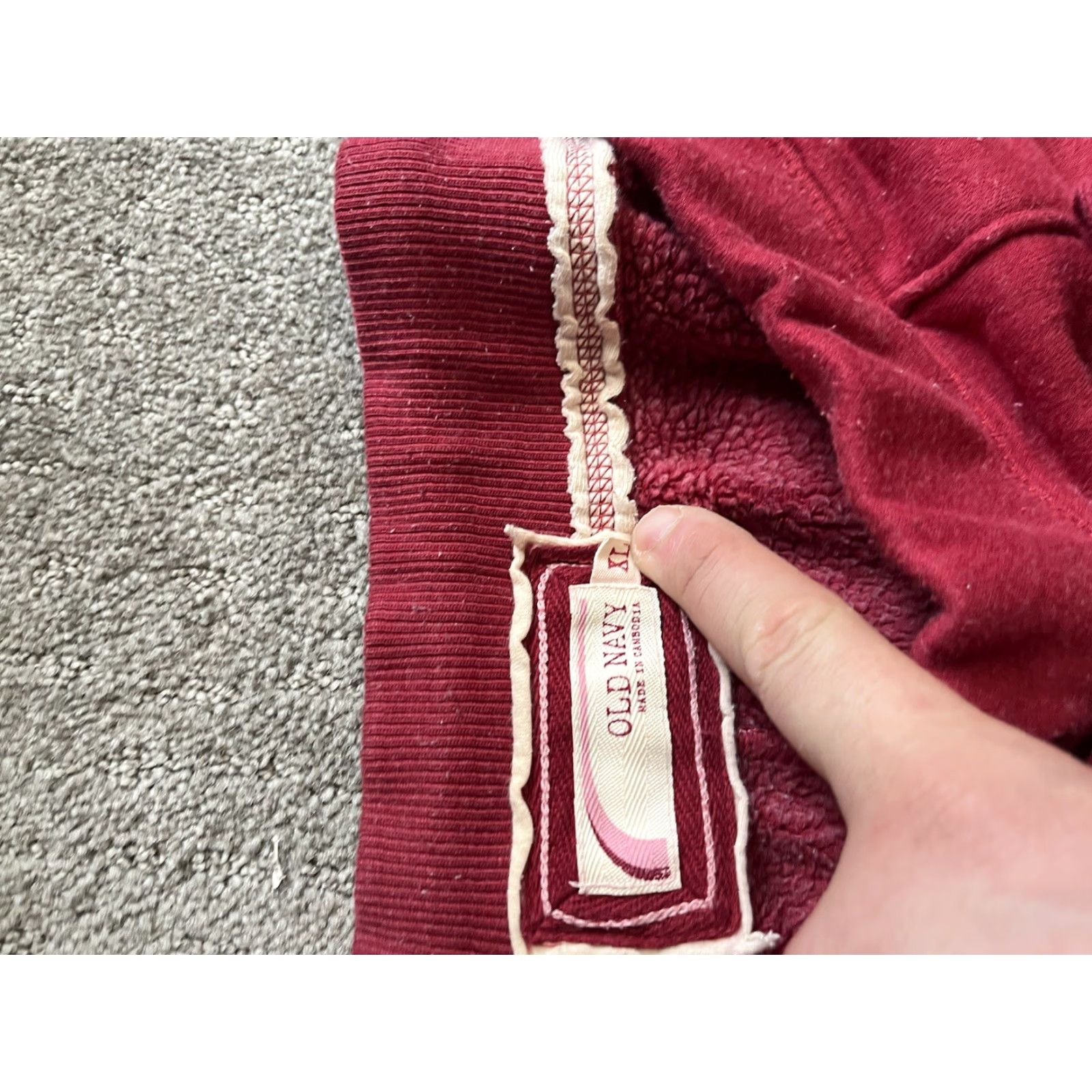 Old Navy Old Navy Fleece Sweatpants Womens XL Maroon Elastic Waist/Hems Sports Pants Size 40" / US 18 - 5 Thumbnail