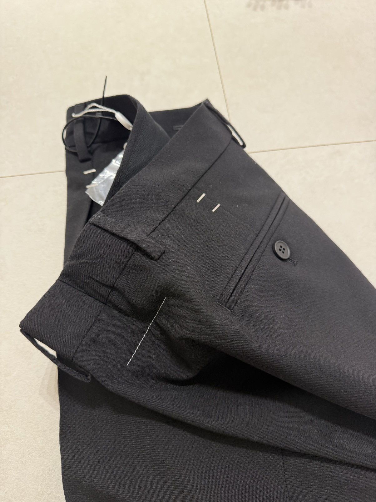 MM6 MM6 Stapled wool wide leg Trouser Size US 31 - 5 Thumbnail