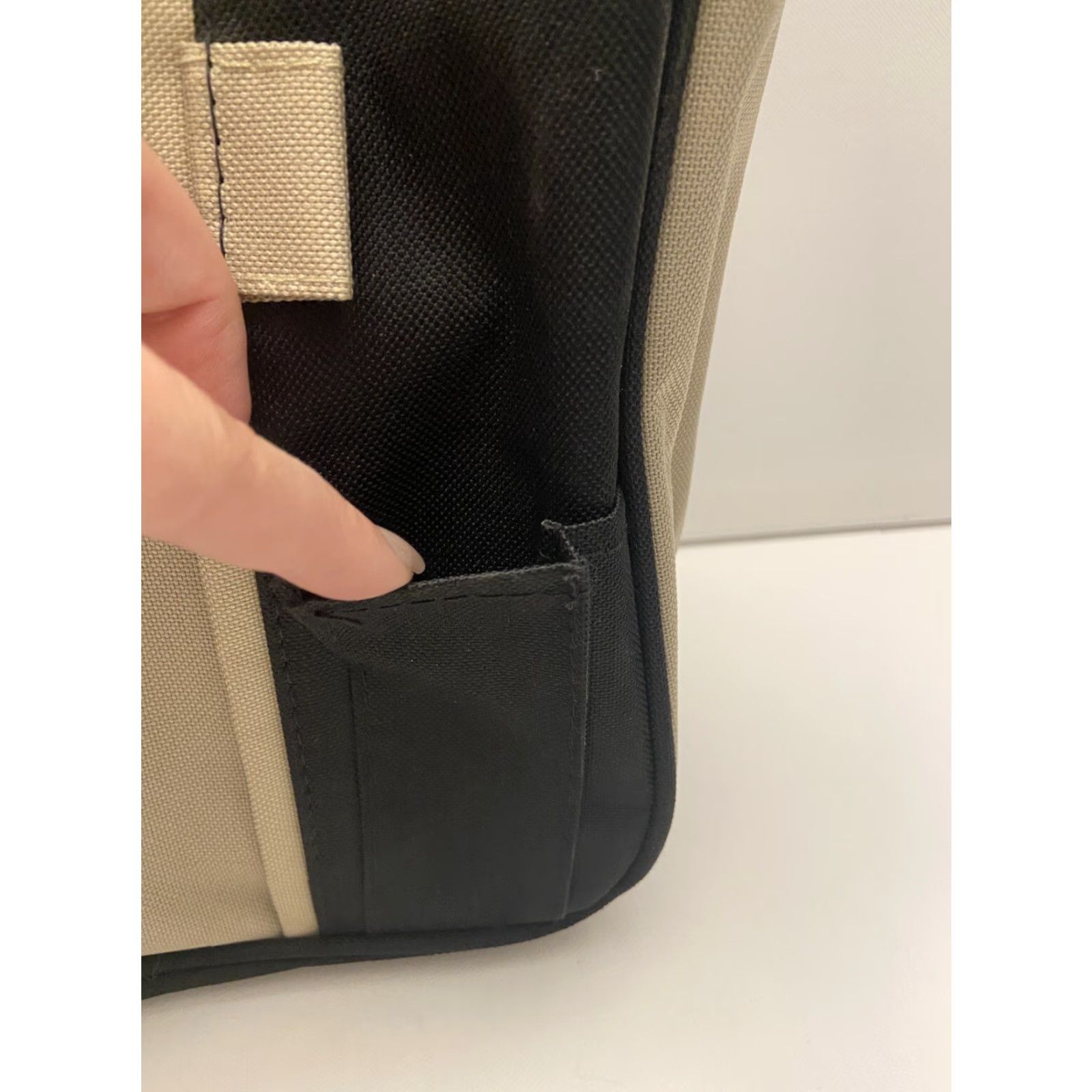 Vintage VINTAGE Satchel Tote Bag Unisex Adults Black Cotton Crossbody Size ONE SIZE - 4 Thumbnail