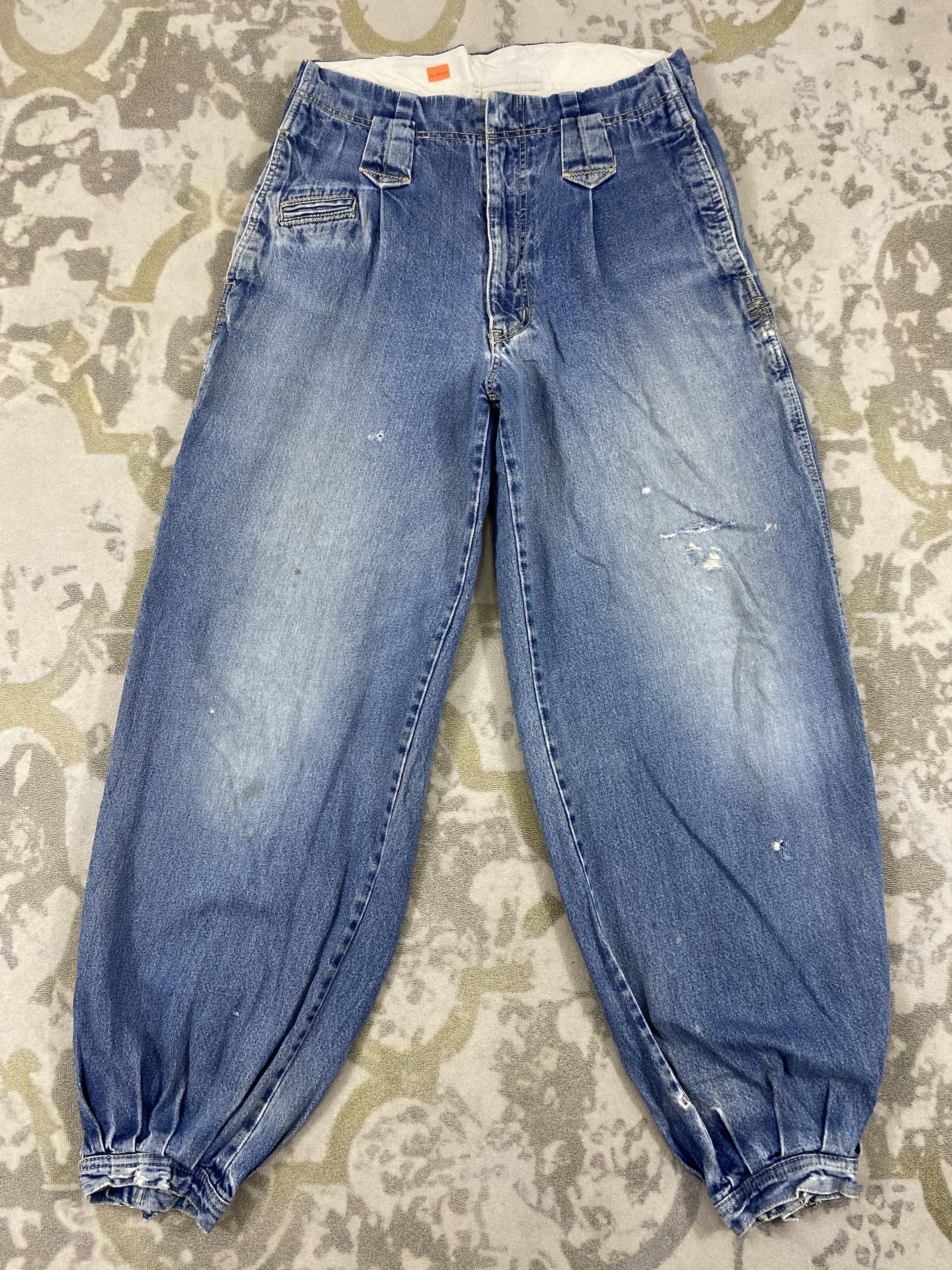 image of Hype Vintage Gin Washi Baggy Distressed Jeans 31X30 Denim- Jn3827 in Blue Distressed, Men's