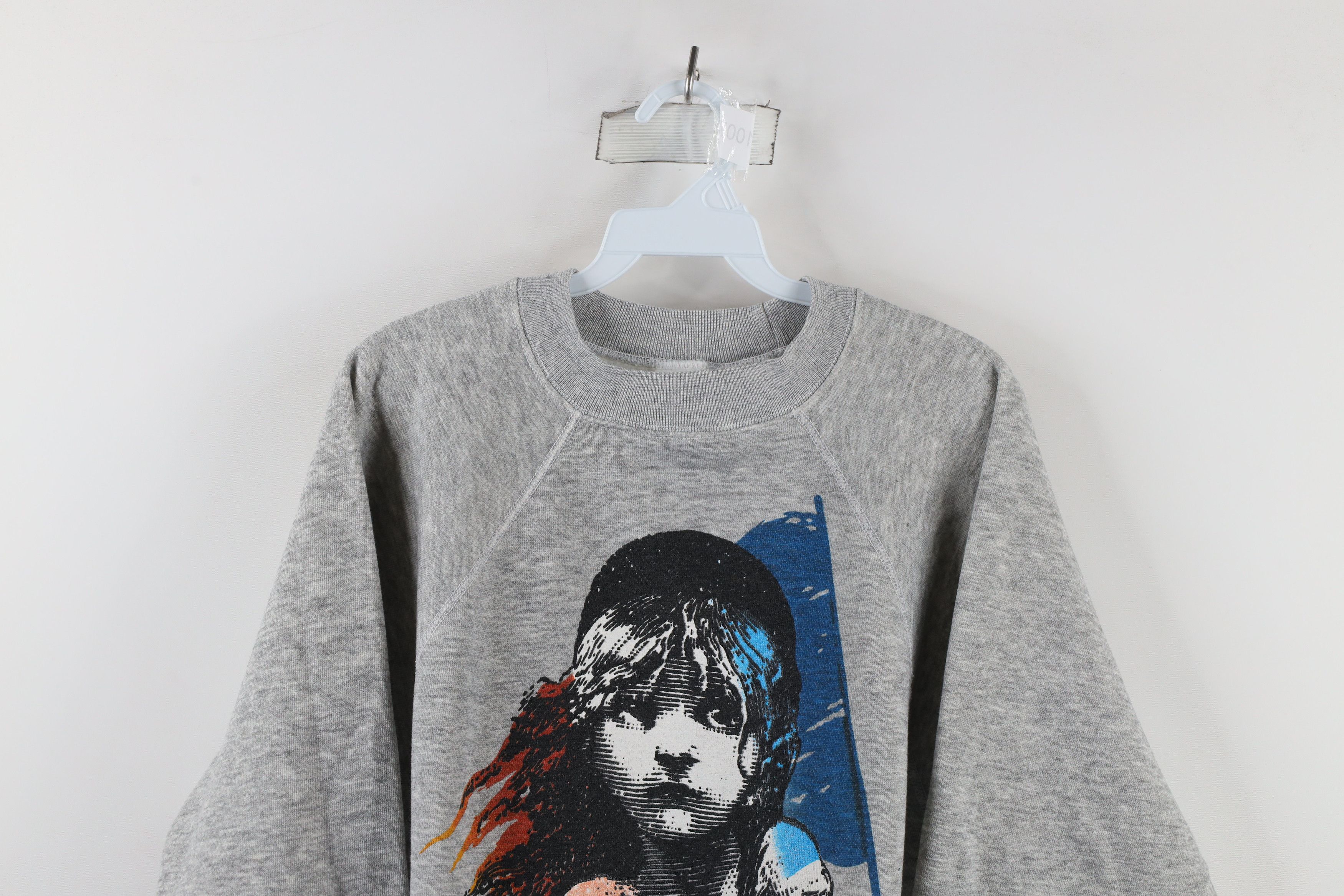 Vintage Vintage 80s Les Miserables Play Crewneck Sweatshirt Gray USA Size US L / EU 52-54 / 3 - 2 Thumbnail