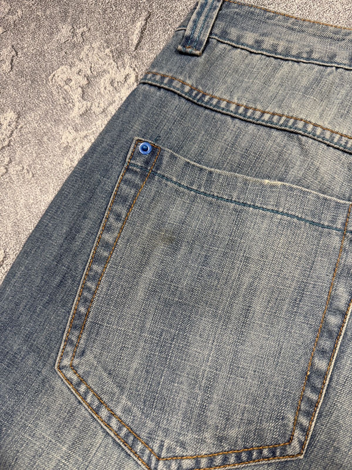Other Sir Benni Miles Chain Pattern Stitch Washed Jeans Baggy Y2K Size US 32 / EU 48 - 16 Thumbnail