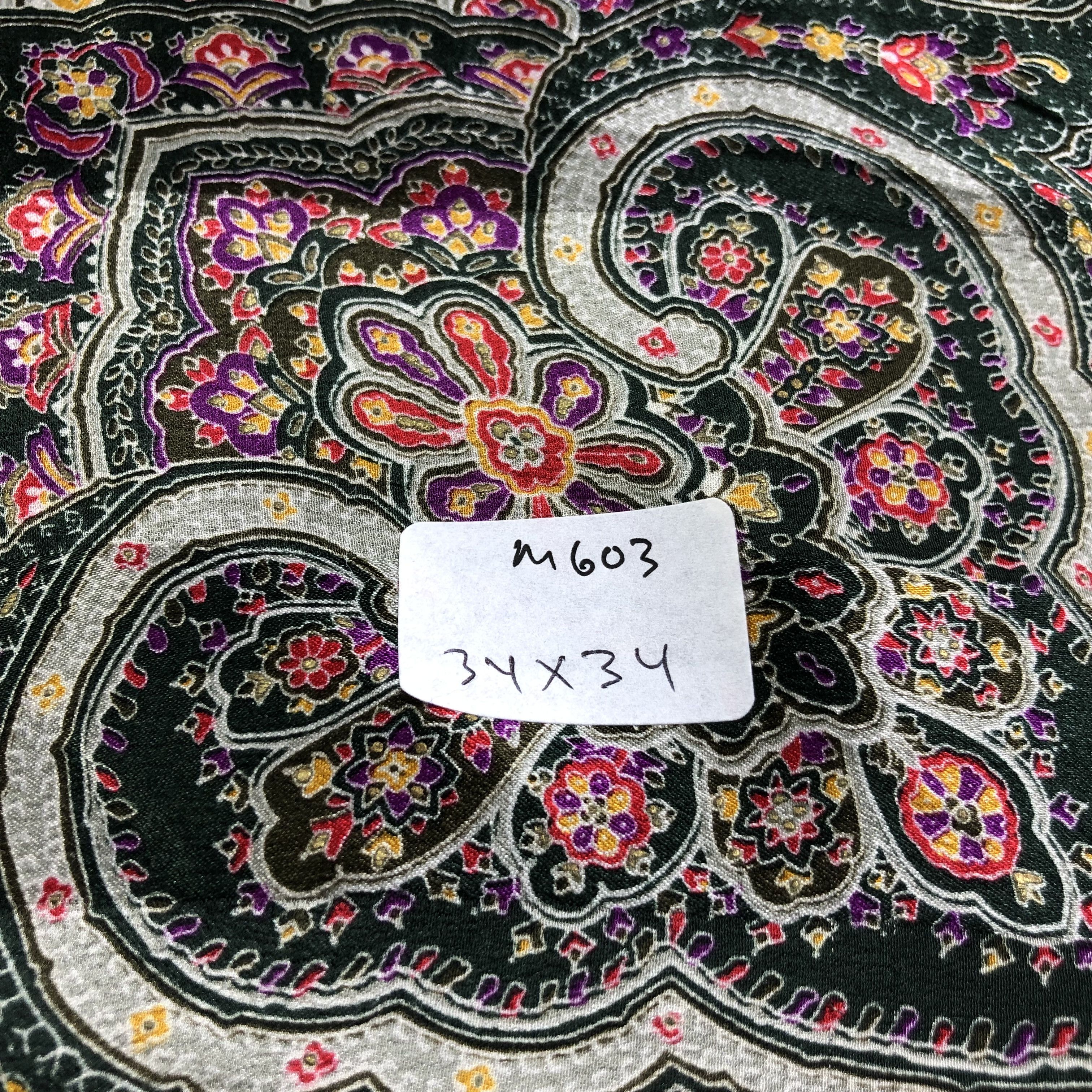 Mila Schon Vintage Mila Schon Luxury Paisley Silk Scarf M603 Size ONE SIZE - 9 Thumbnail