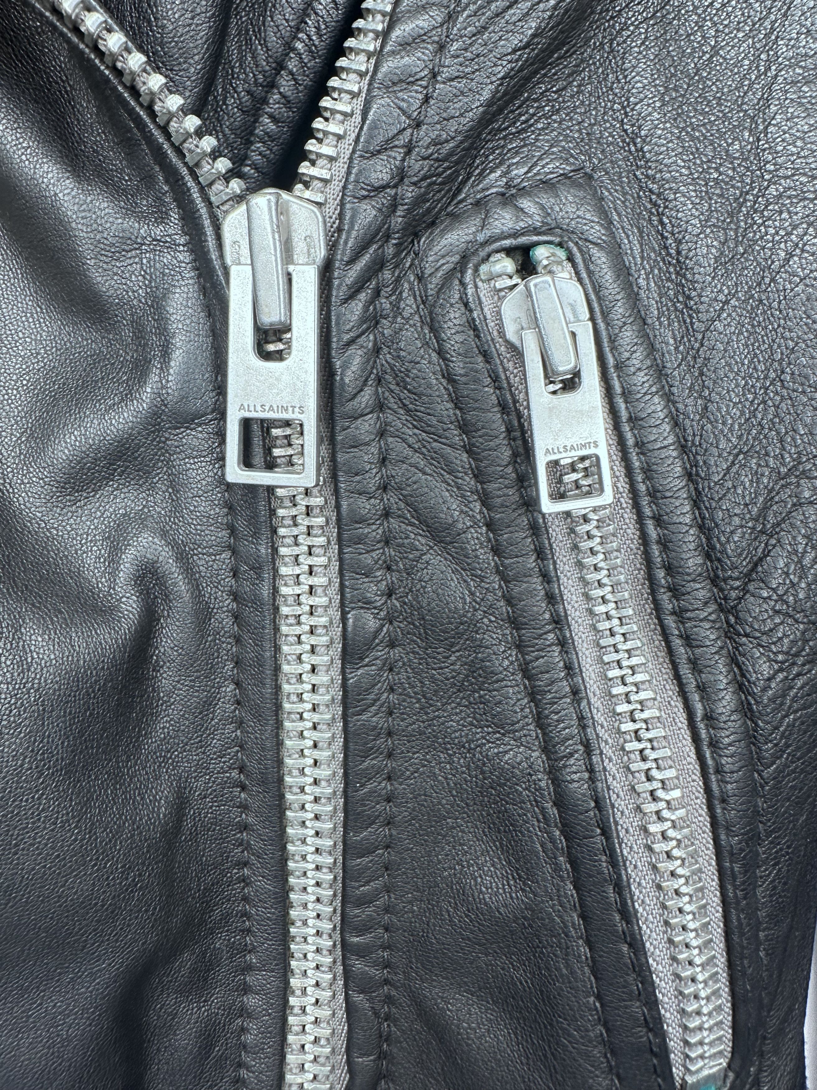 Allsaints ALLSAINTS | Cargo Leather Bike Jacket Size XS / US 0-2 / IT 36-38 - 8 Thumbnail