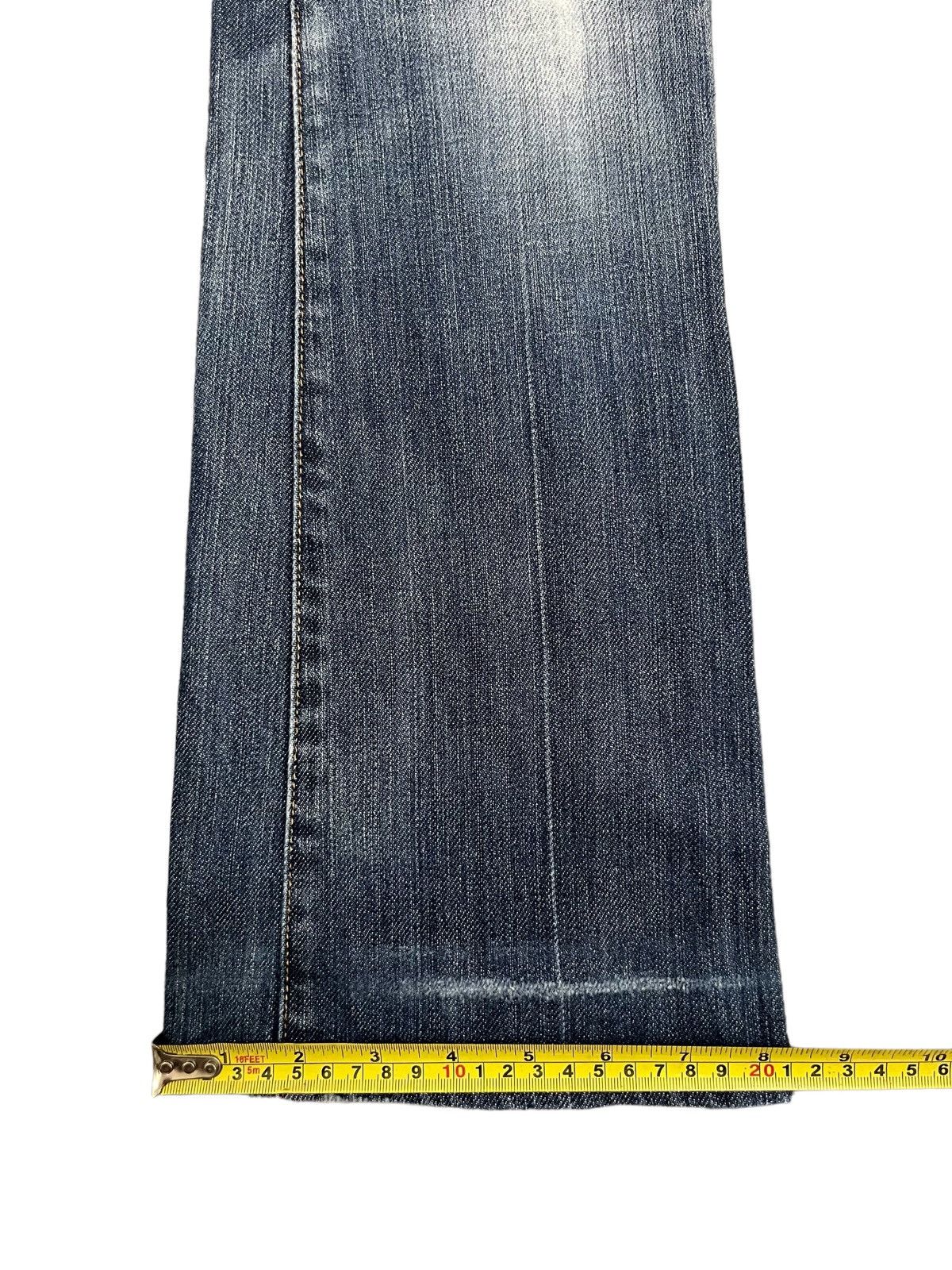 7 For All Mankind Vintage Japanese Brand Blue Washed Distressed Flare Jeans Size US 29 - 13 Thumbnail
