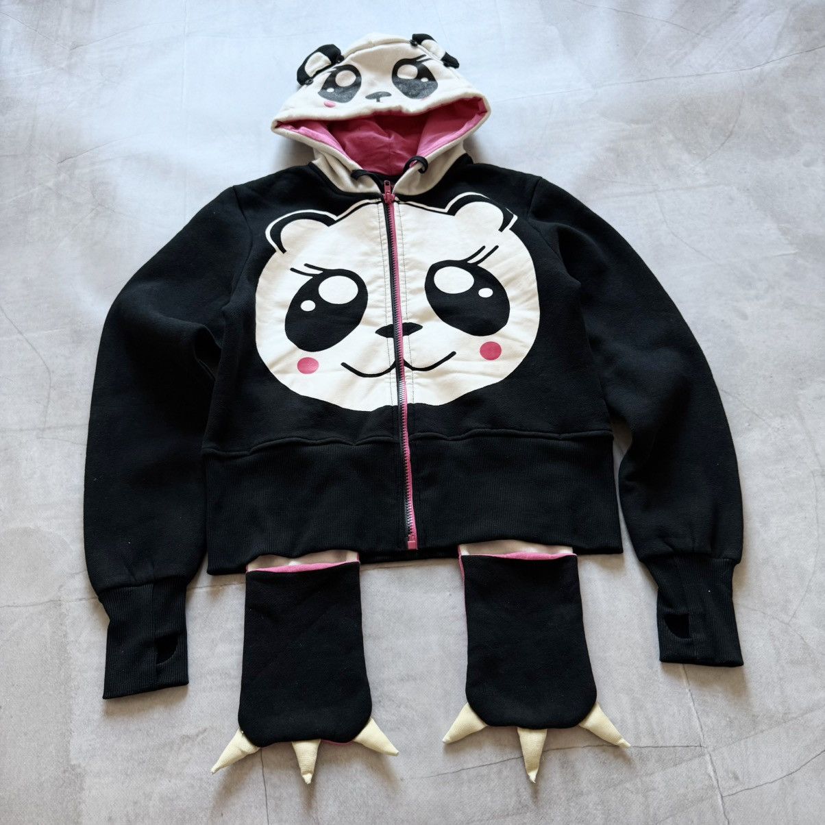 Hysteric Glamour Jawbreaker Panda Full Zip Faded Hoodie Hysteric Glamour Vibe Size M / US 6-8 / IT 42-44 - 2 Thumbnail