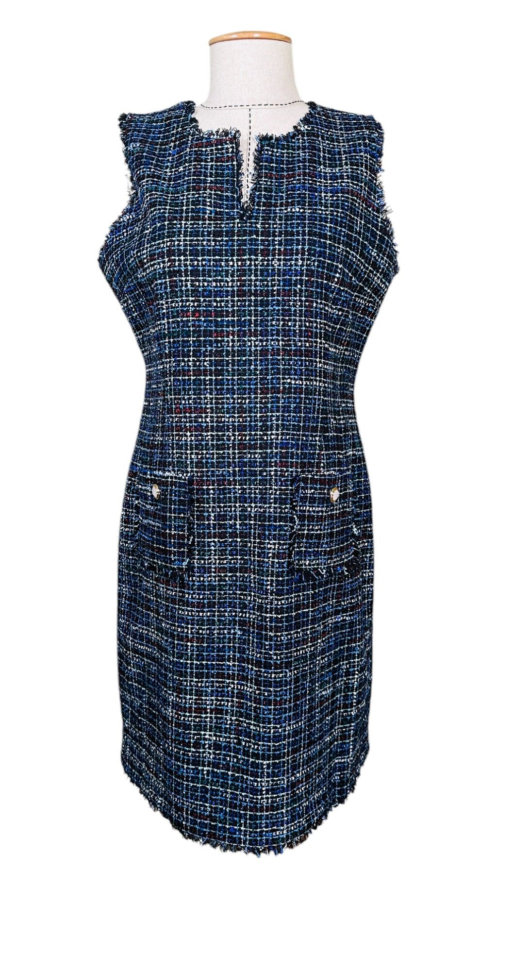 Karl Lagerfeld Tweed Midi Dress Size M / US 6-8 / IT 42-44 - 1 Thumbnail