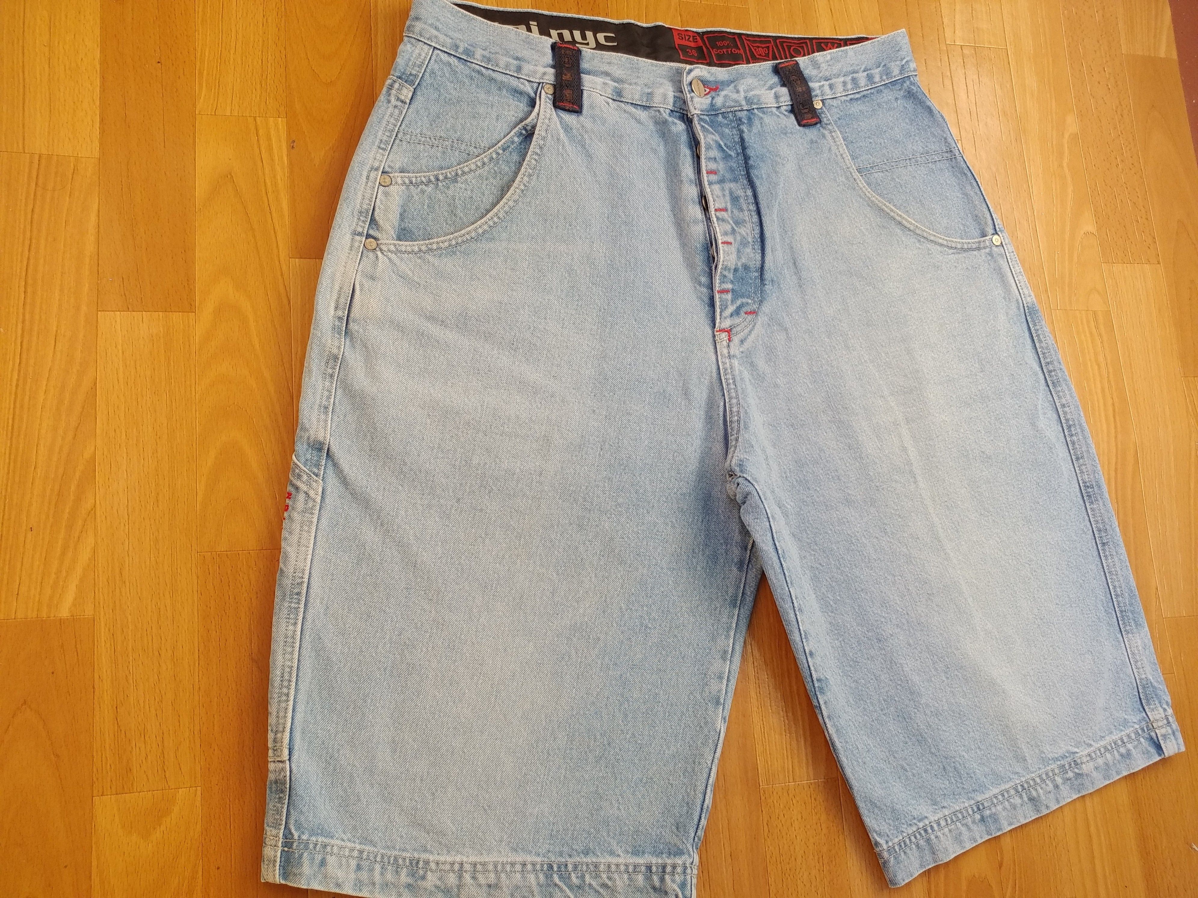 Aem'kei Aem'Kei jeans shorts, vintage Aem Kei hip hop pants, 90s 36 Size US 36 / EU 52 - 7 Thumbnail