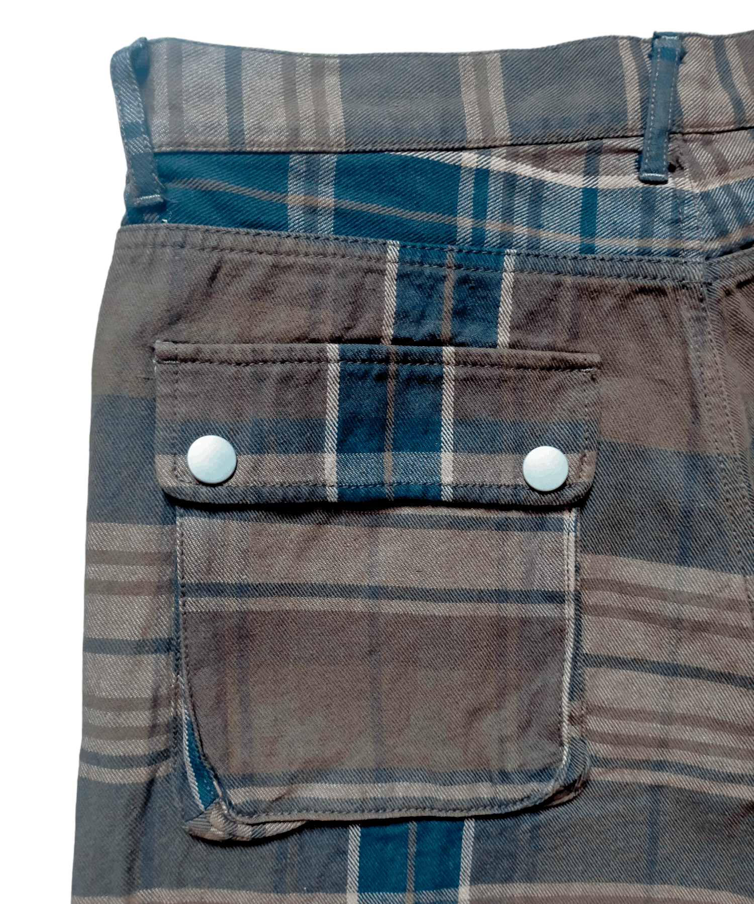 Japanese Brand PPFM Cargo Plaid Short Pants Size US 32 / EU 48 - 8 Thumbnail