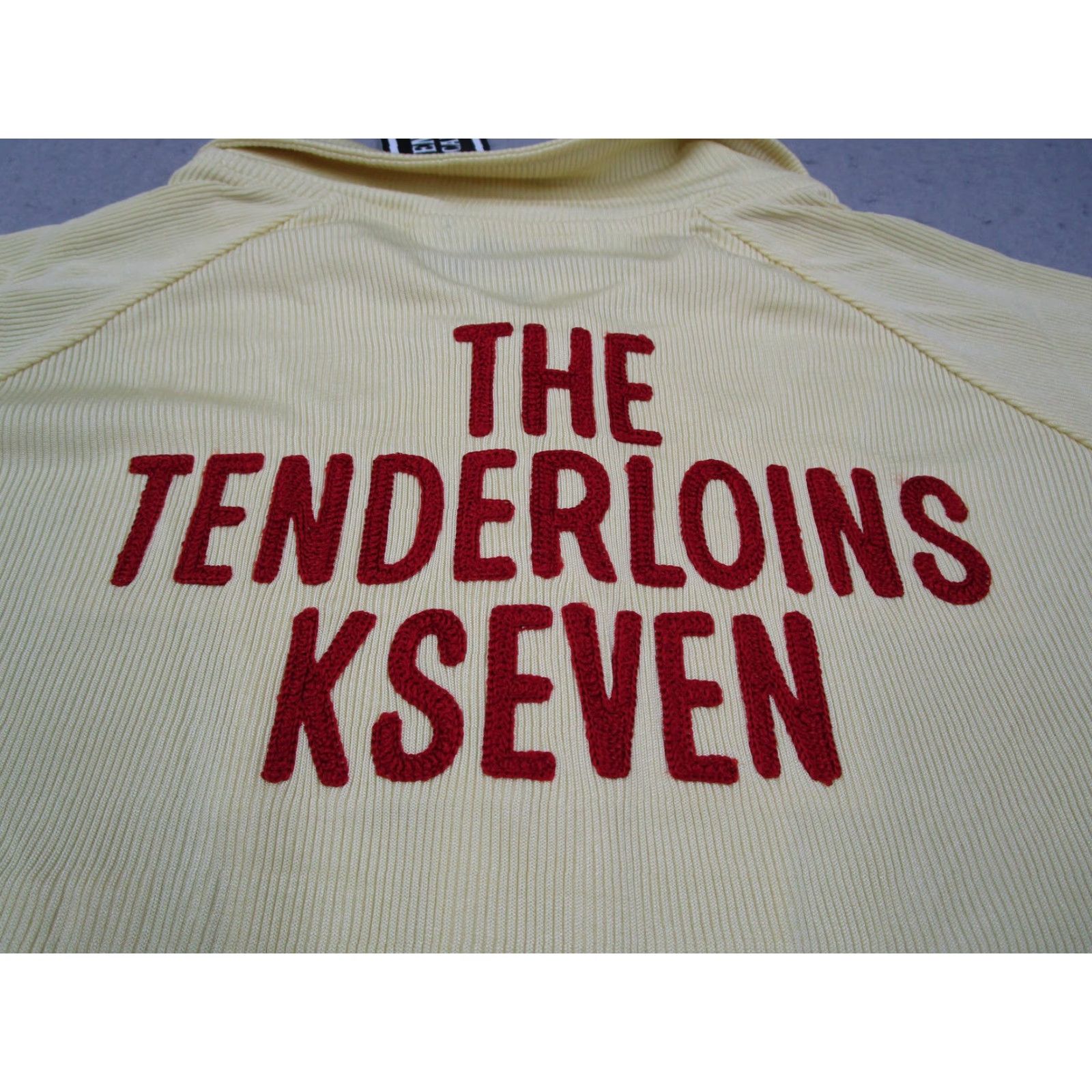 Tenderloin Tenderloin Polo Shirt Mens Medium Lemon Yellow Retro Kseven Embroidered Japan Size US M / EU 48-50 / 2 - 6 Thumbnail