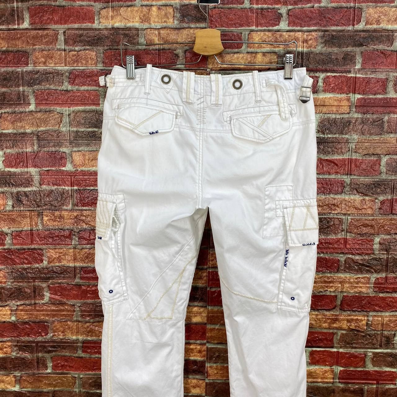 Polo Ralph Lauren Polo Ralph Lauren Off-White Utility Technical Cargo Pants Size US 30 / EU 46 - 5 Thumbnail