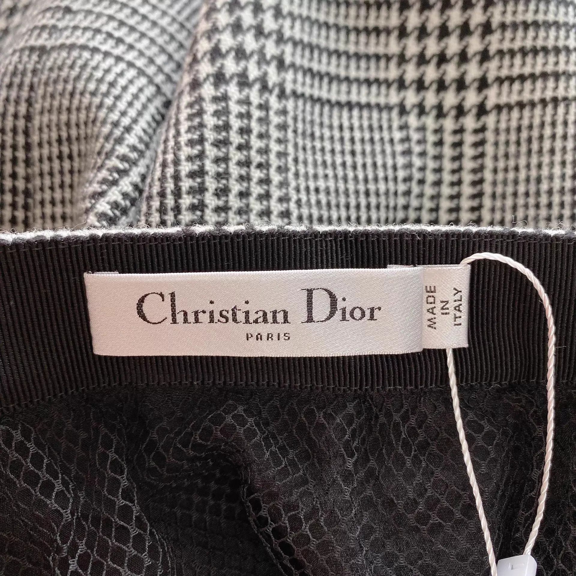 Dior Dior lace check skirt 44 Size 32" / US 10 / IT 46 - 6 Thumbnail