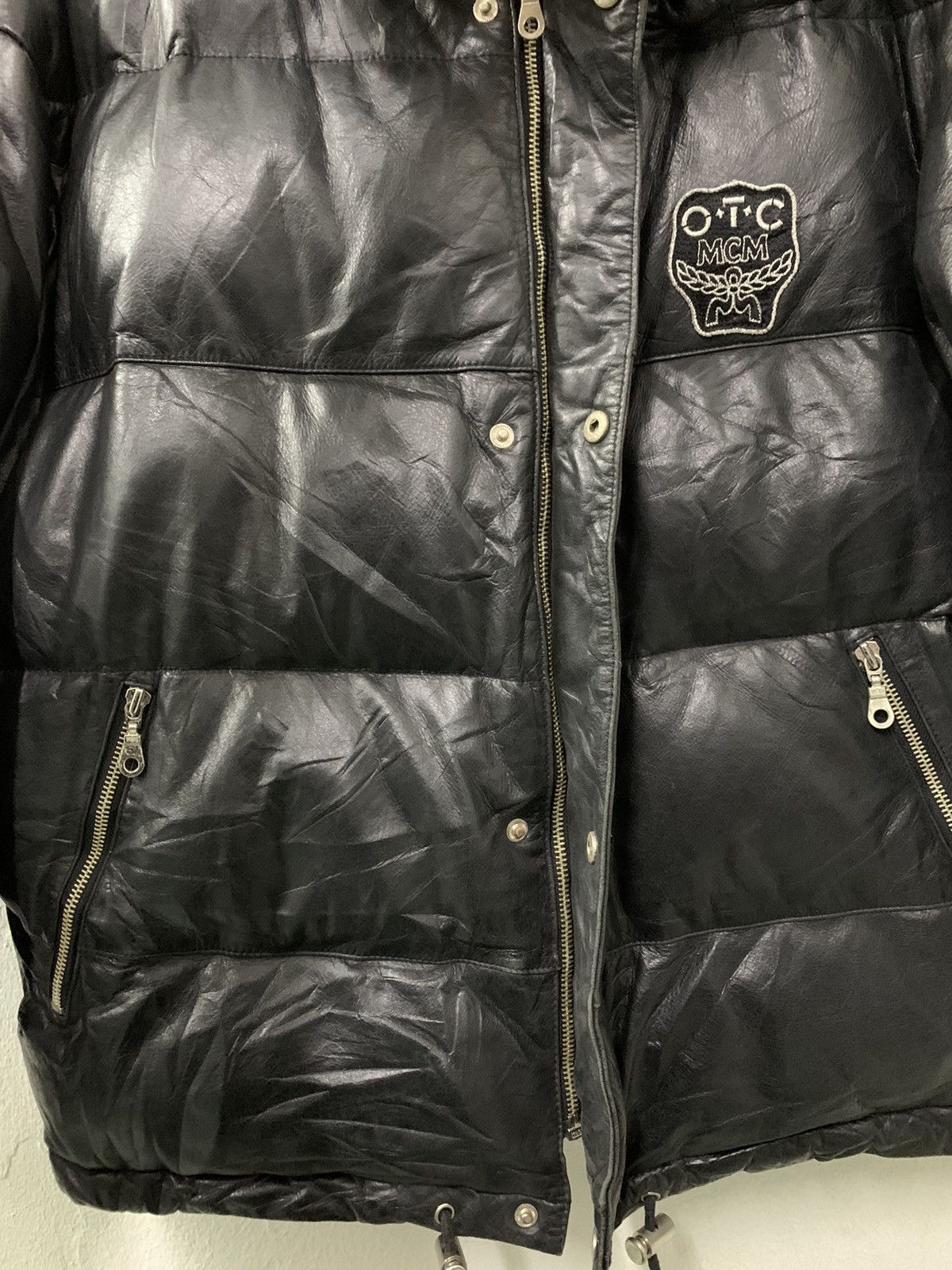 Vintage Vintage MCM O.T.C Puffer Leather Jacket Size US L / EU 52-54 / 3 - 9 Thumbnail
