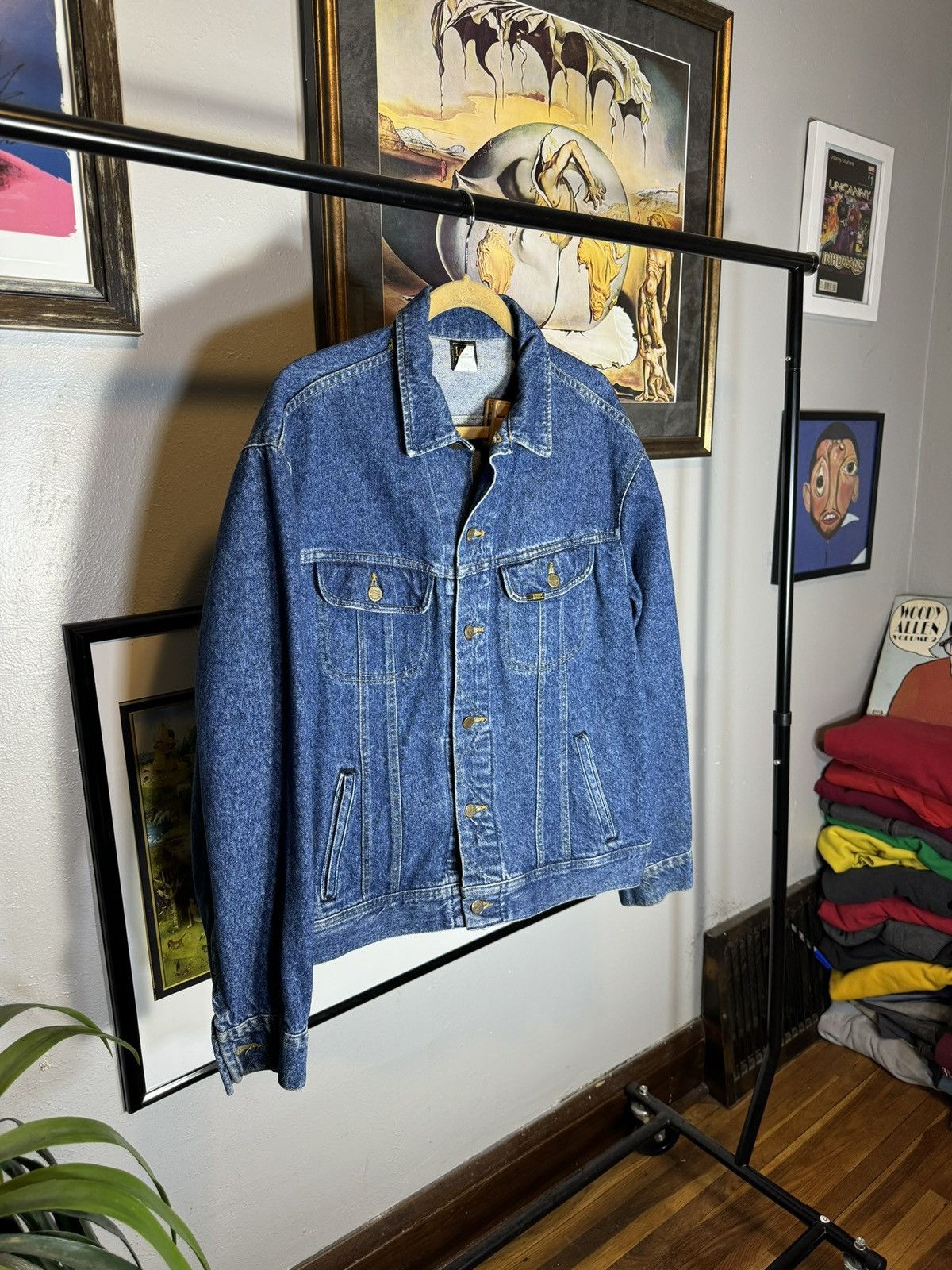Lee × Vintage Vintage Lee Riders Denim Trucker Jacket Blue Jean 153438 Size US L / EU 52-54 / 3 - 3 Thumbnail