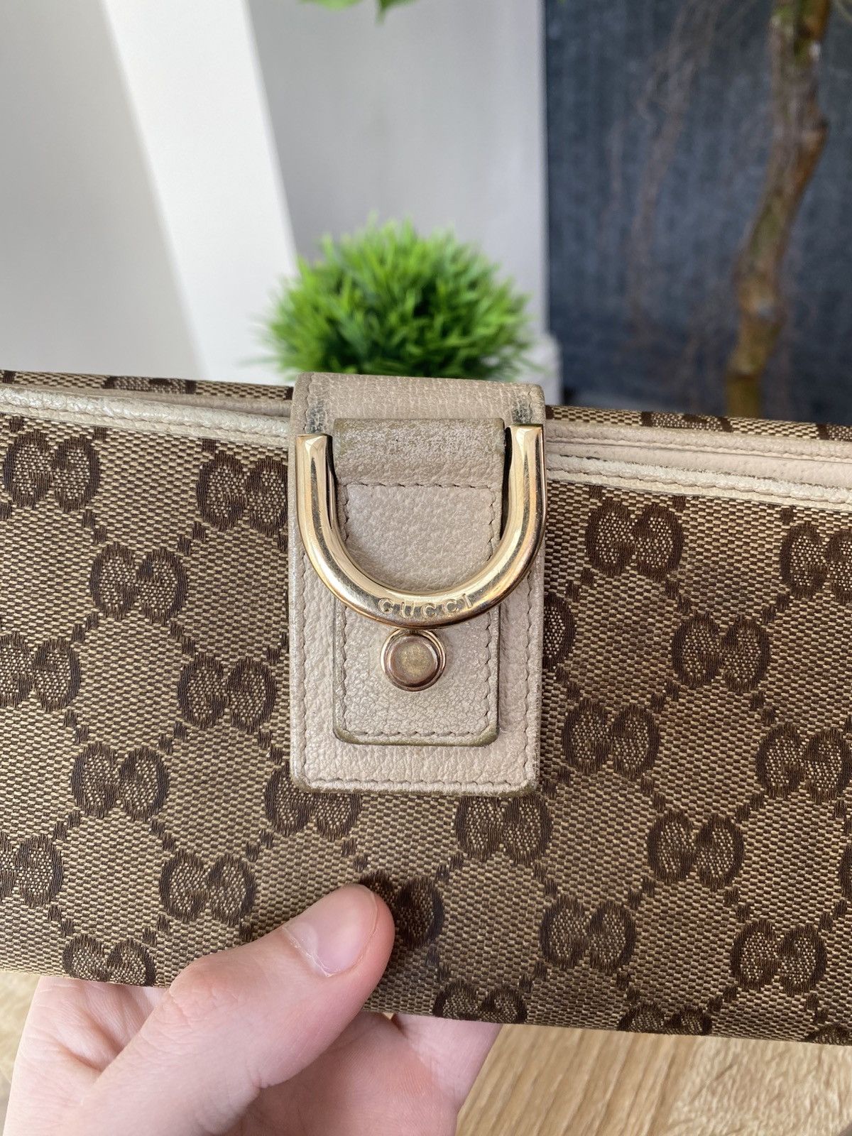 Gucci Vintage Gucci Logo Monogram Wallet Size ONE SIZE - 6 Thumbnail