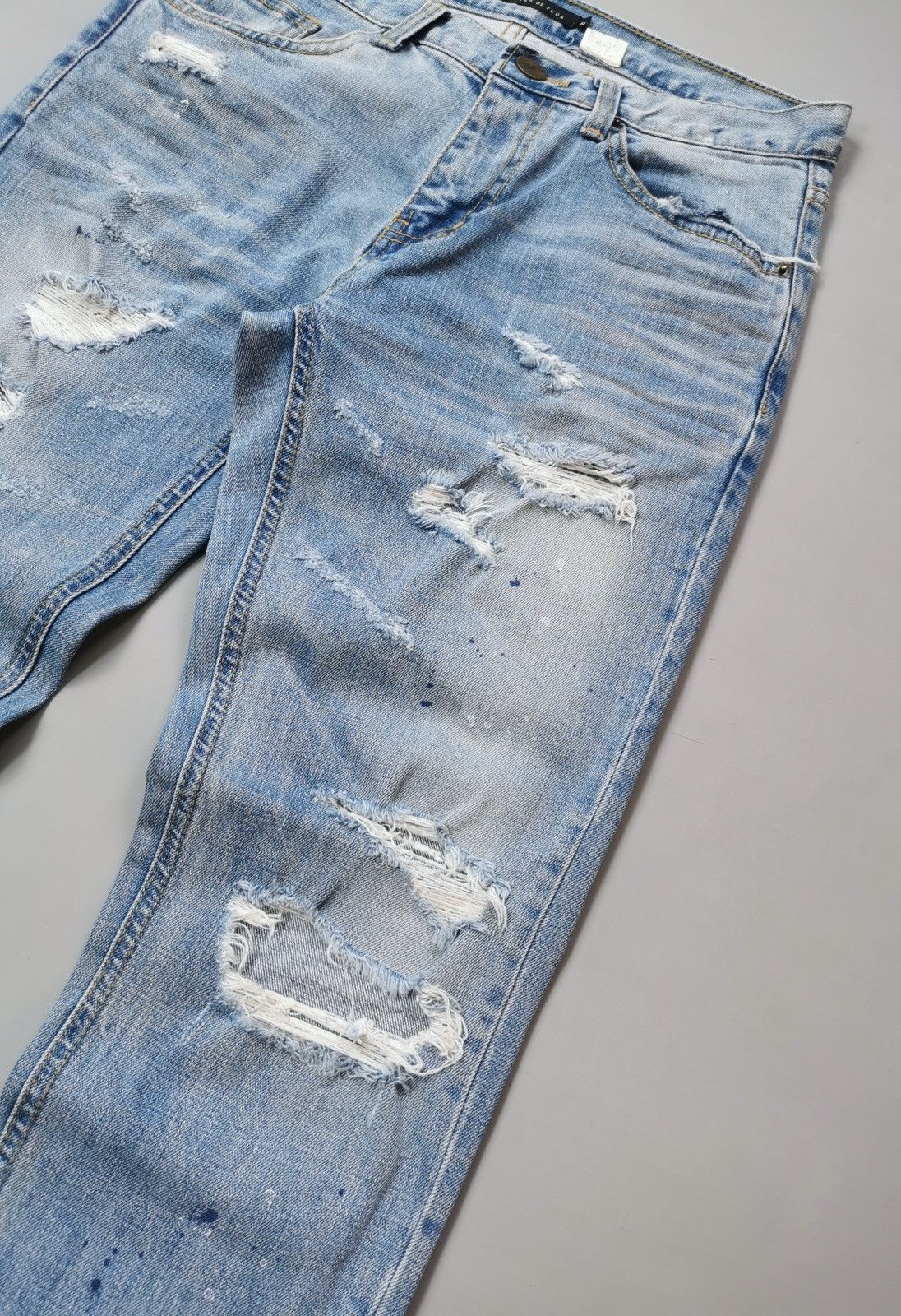 GOSTAR DE FUGA Gostar De Fuga Distressed Skinny Jeans Size US 32 / EU 48 - 4 Thumbnail