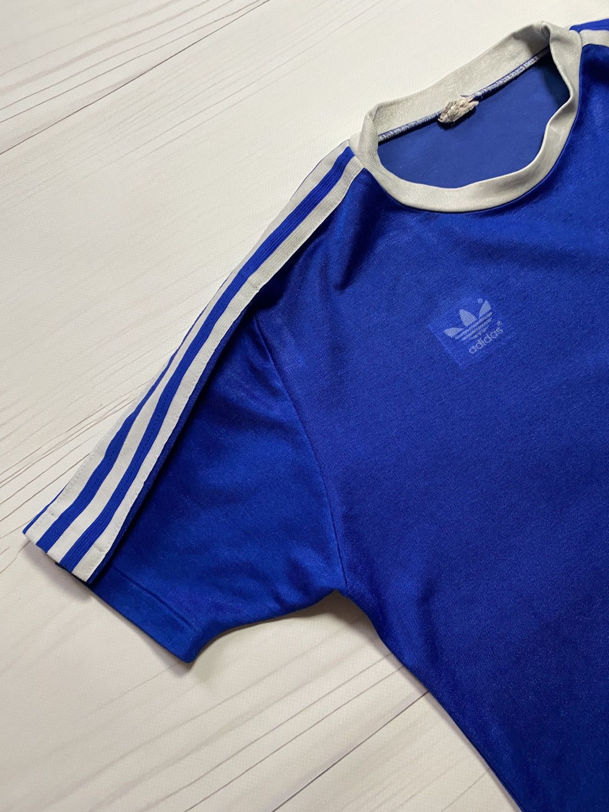 Adidas Vintage 80’s Retro Adidas Made West Germany soccer jersey Size US M / EU 48-50 / 2 - 8 Thumbnail