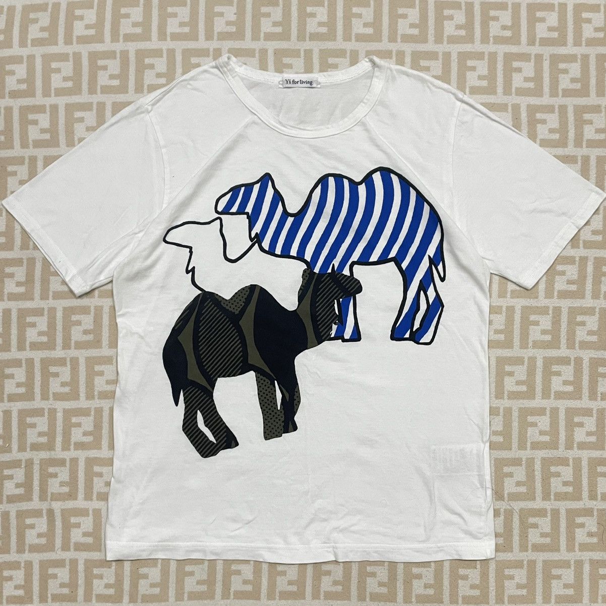 Japanese Brand Y's for living Camel Tee Size US S / EU 44-46 / 1 - 2 Thumbnail