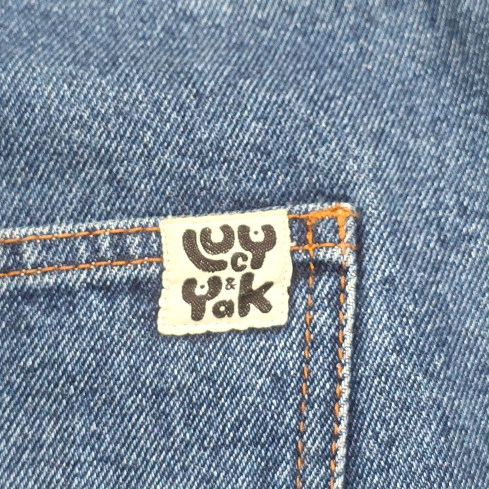 Vintage Lucy and Yak Jeans Womens W36 / L Blue Denim Tapered Relaxed High Rise Jeans Size 25" / US 0 / IT 36 - 4 Thumbnail