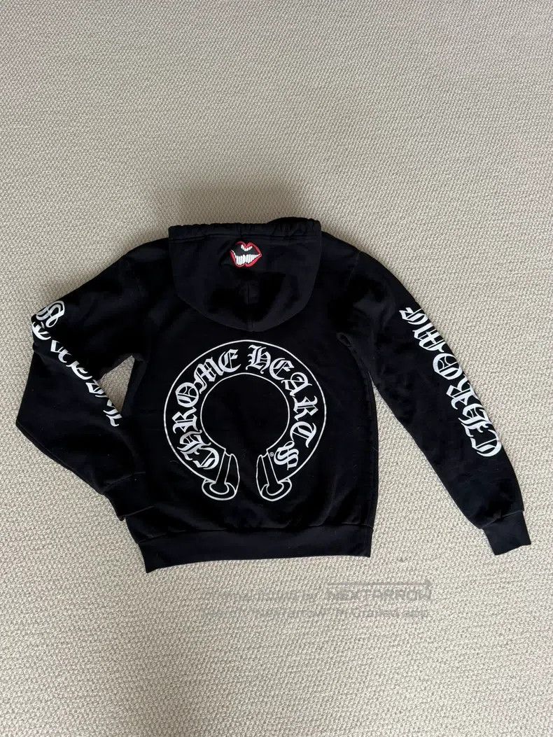 Chrome Hearts CHROME HEARTS Size S Sweater hoodie with velvet Size US S / EU 44-46 / 1 - 2 Thumbnail