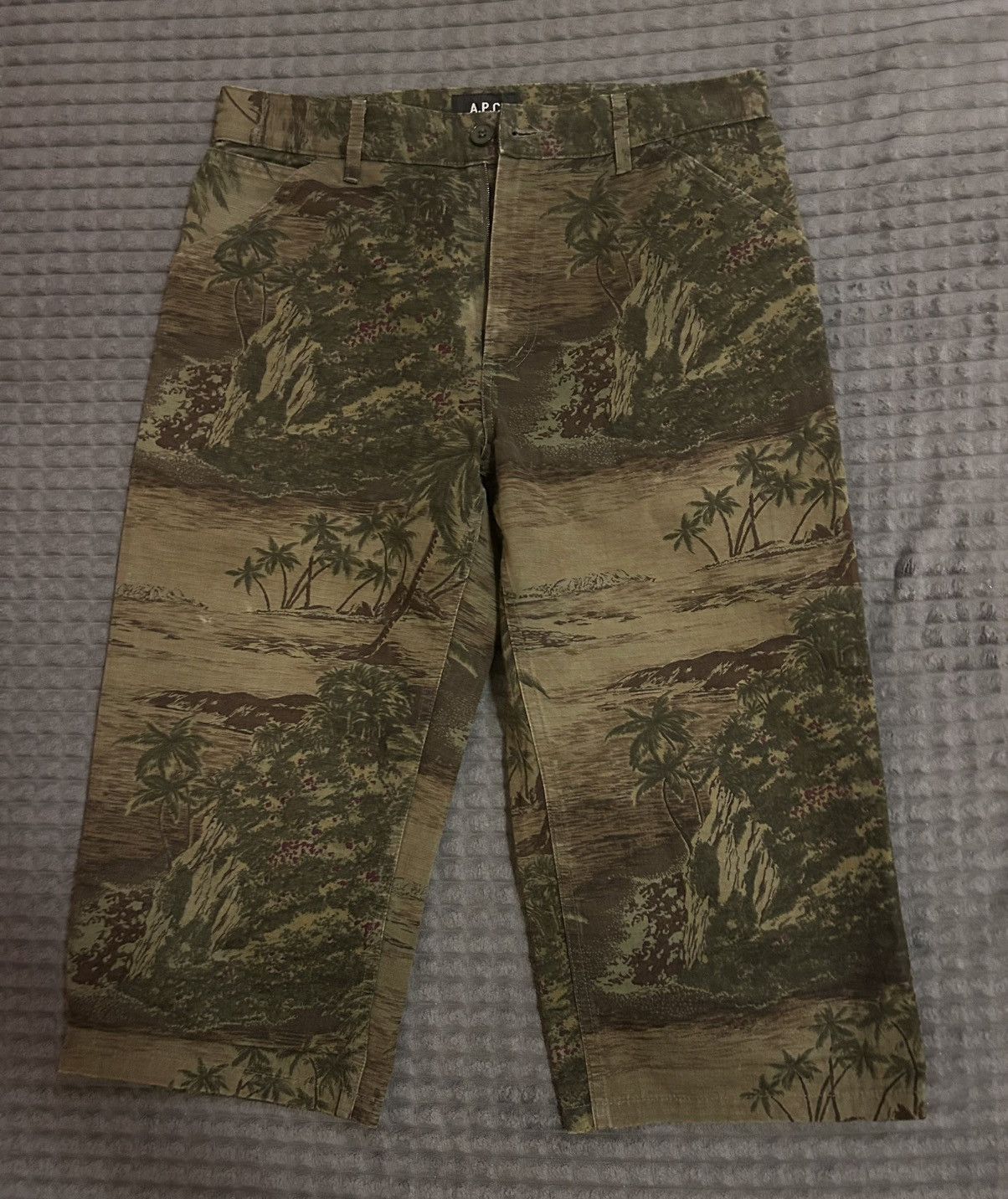 A.P.C. A.P.C palms & beach green shorts Size US 31 - 1 Thumbnail