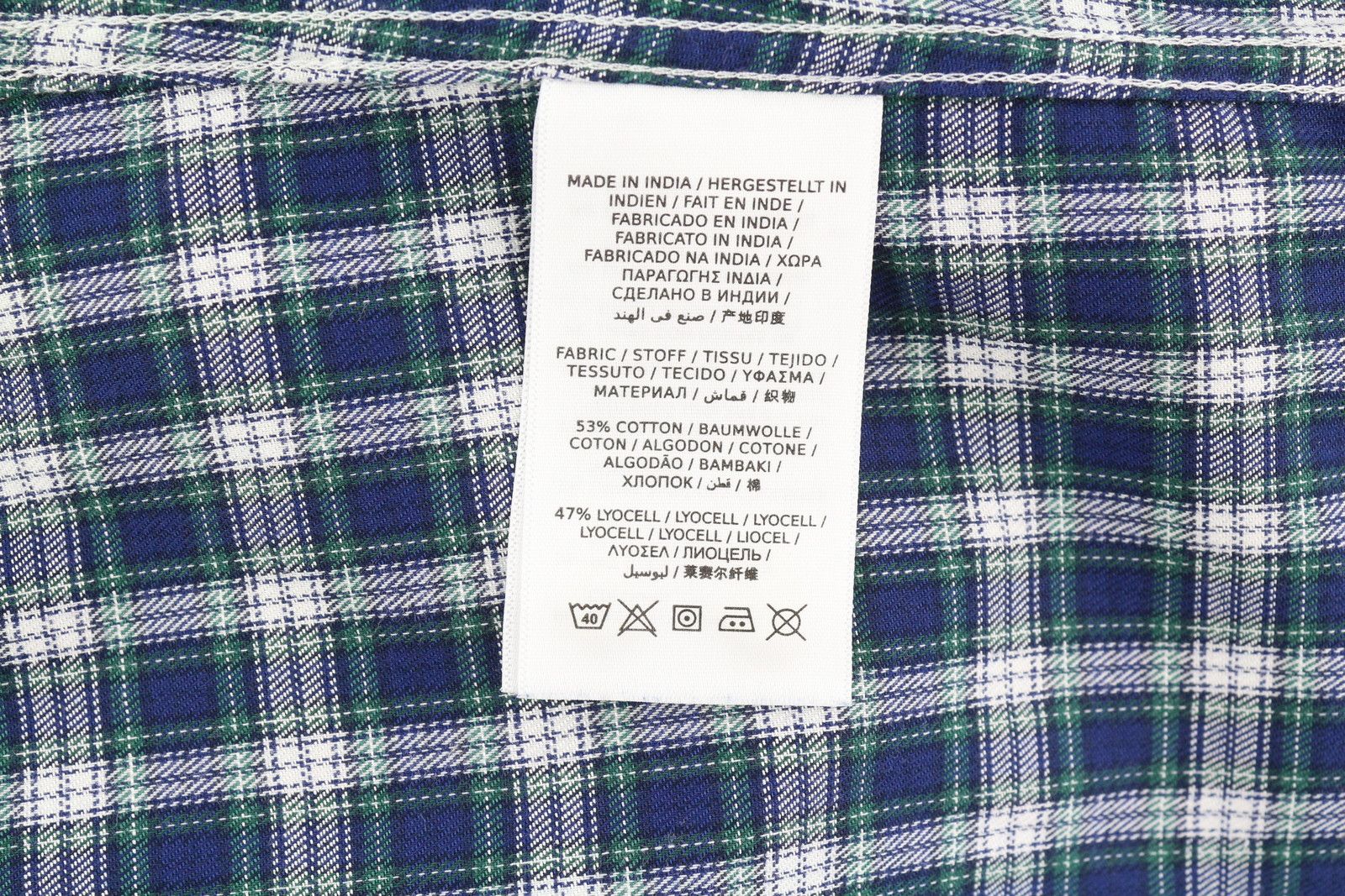 Gant FLANNEL EU38 Plaid Pattern Button-Up Spread Shirt 84929 Size M / US 6-8 / IT 42-44 - 8 Thumbnail