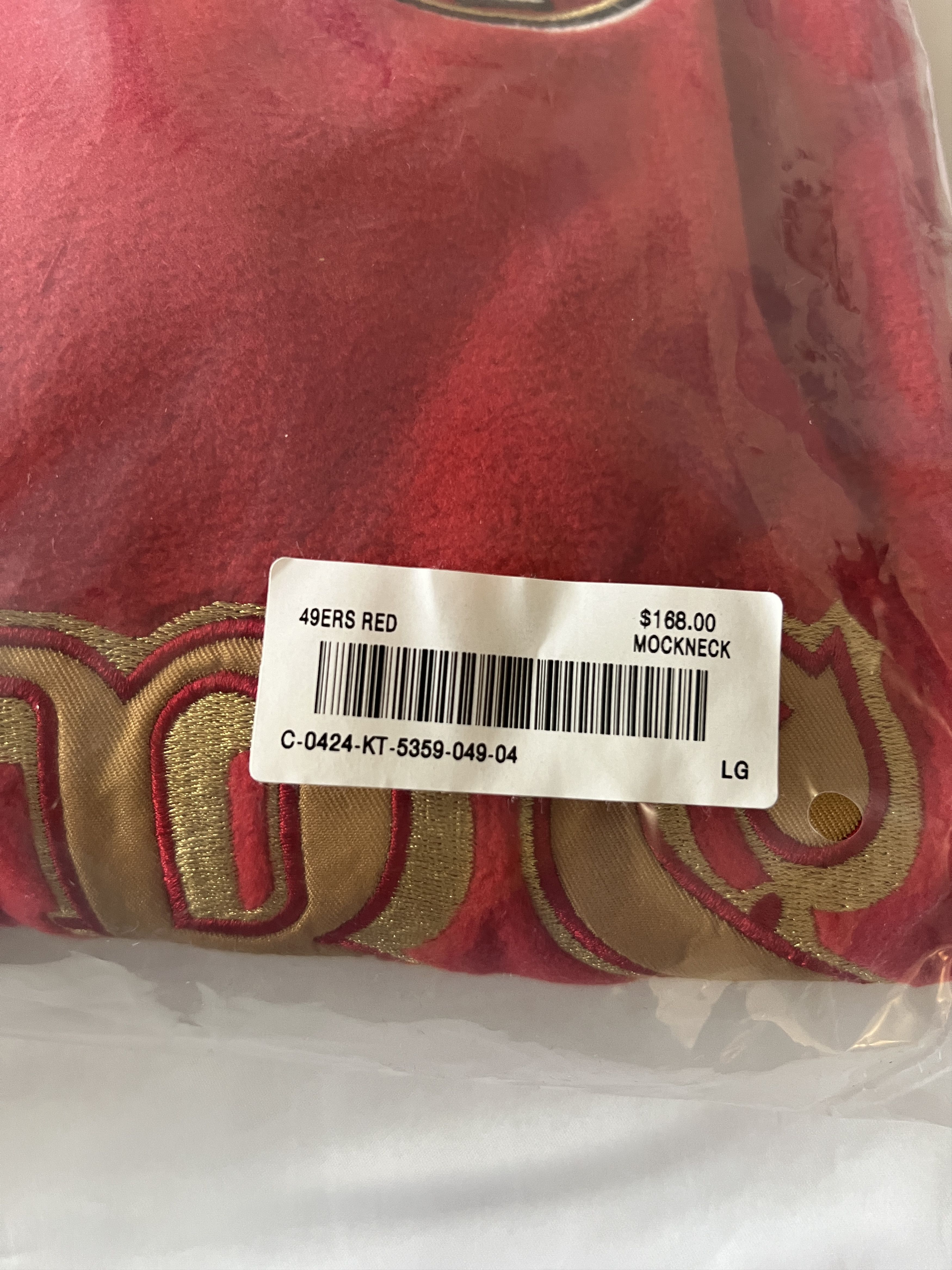 NFL OVO x NFL x Polartec 49ERS MOCK NECK QUARTER-ZIP FLEECE Size US L / EU 52-54 / 3 - 4 Thumbnail
