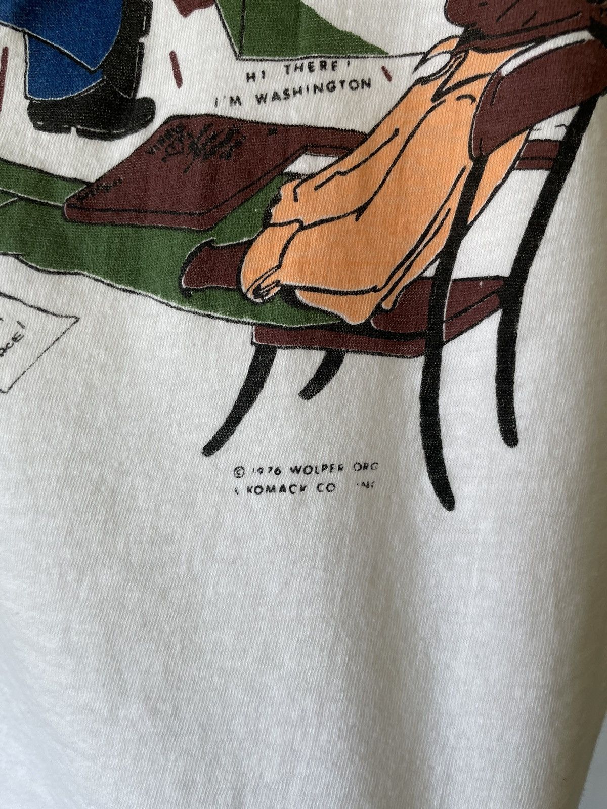 Vintage Vintage 1976 Sweathogs TV Show Ringer tee Size US L / EU 52-54 / 3 - 4 Thumbnail