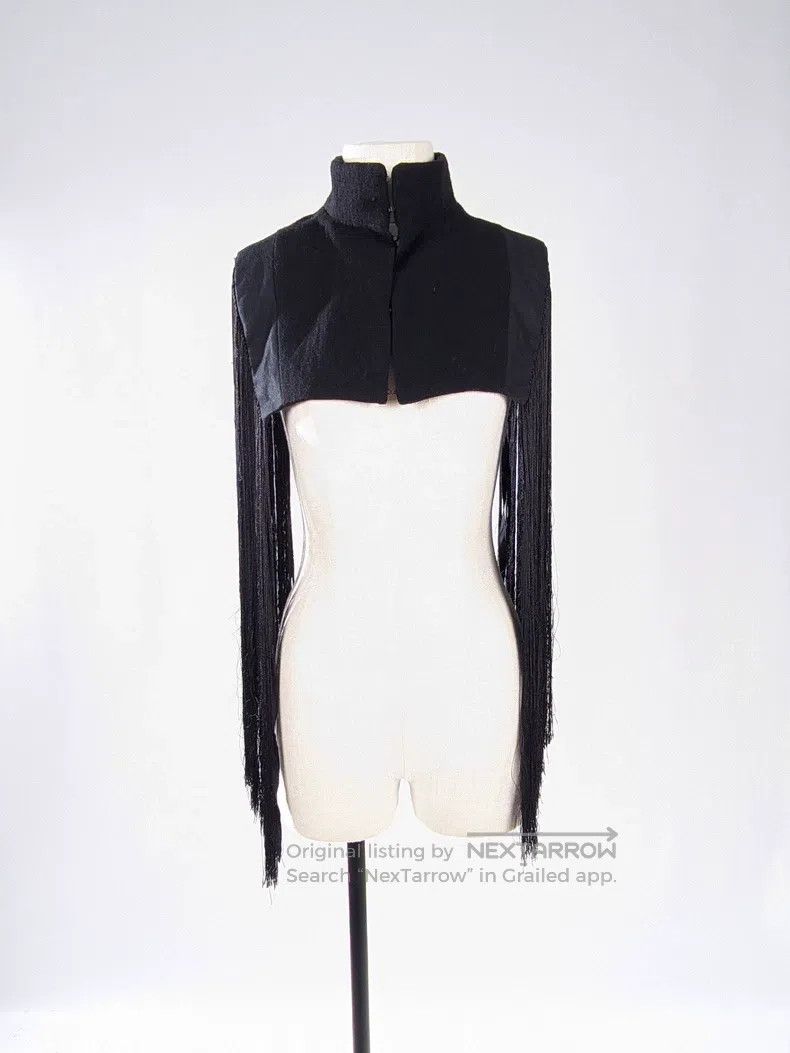 Ann Demeulemeester Ann Demeulemeester Size 36 Women's fringed shawl coat Size S / US 4 / IT 40 - 3 Thumbnail