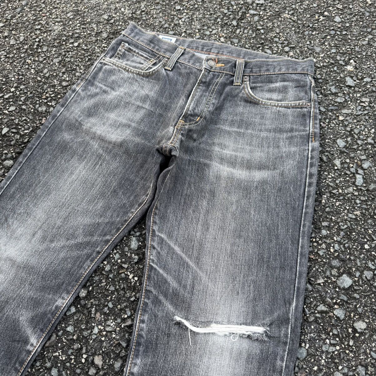 Edwin W33 VINTAGE EDWIN DENIM RIPPEP BLACK JEANS PANTS Size US 33 - 7 Thumbnail
