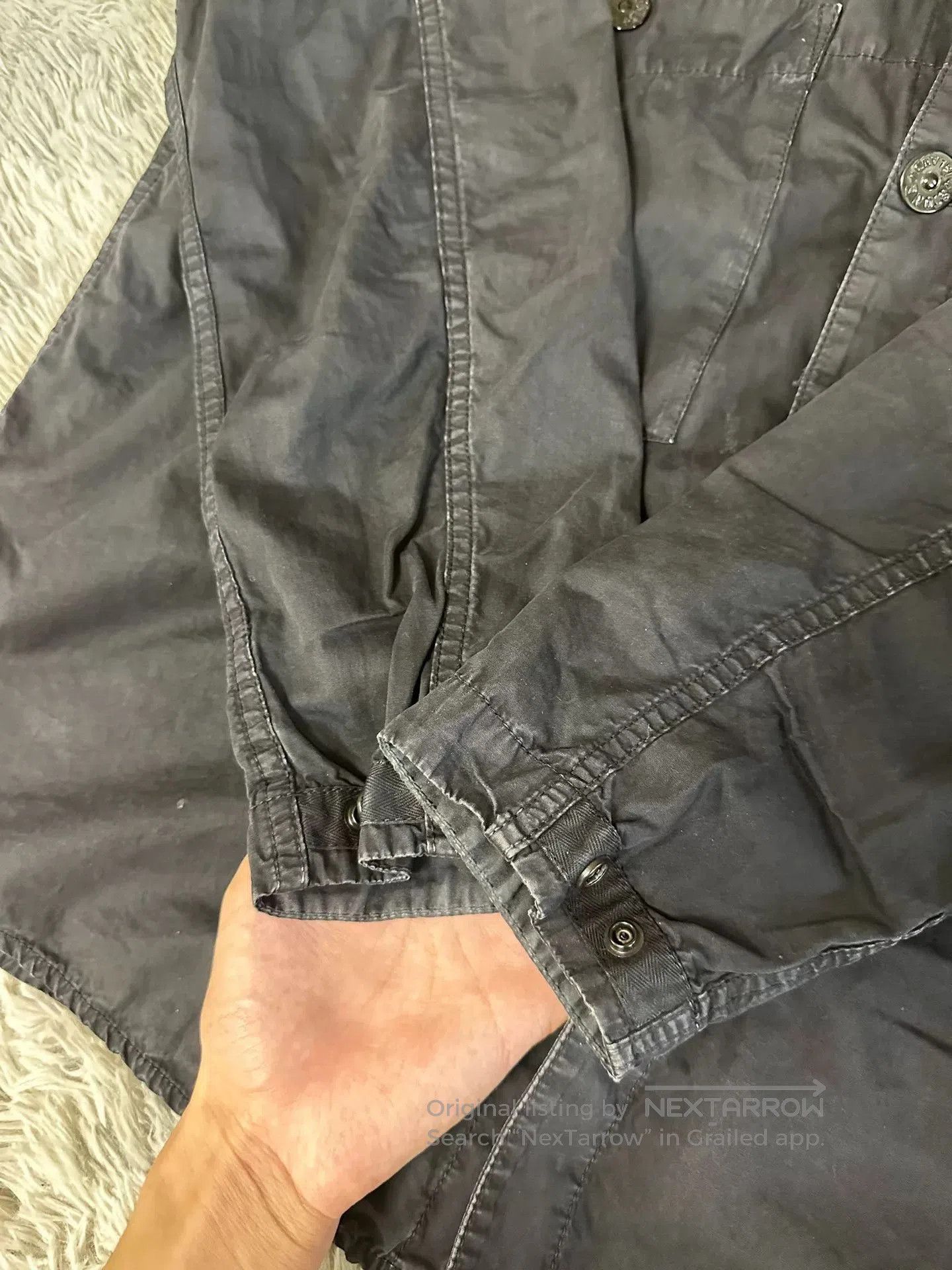Stone Island Stone Island Washed Button Jacket. Size US XL / EU 56 / 4 - 2 Thumbnail