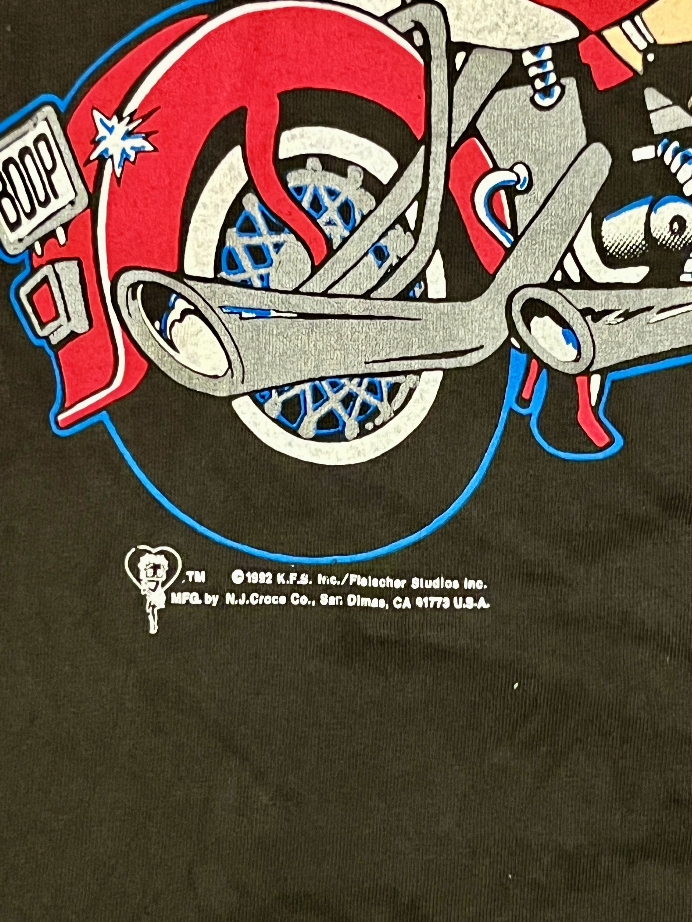 Vintage Vintage 1992 Betty Boop Biker Motorcycle Tee Size US L / EU 52-54 / 3 - 3 Thumbnail