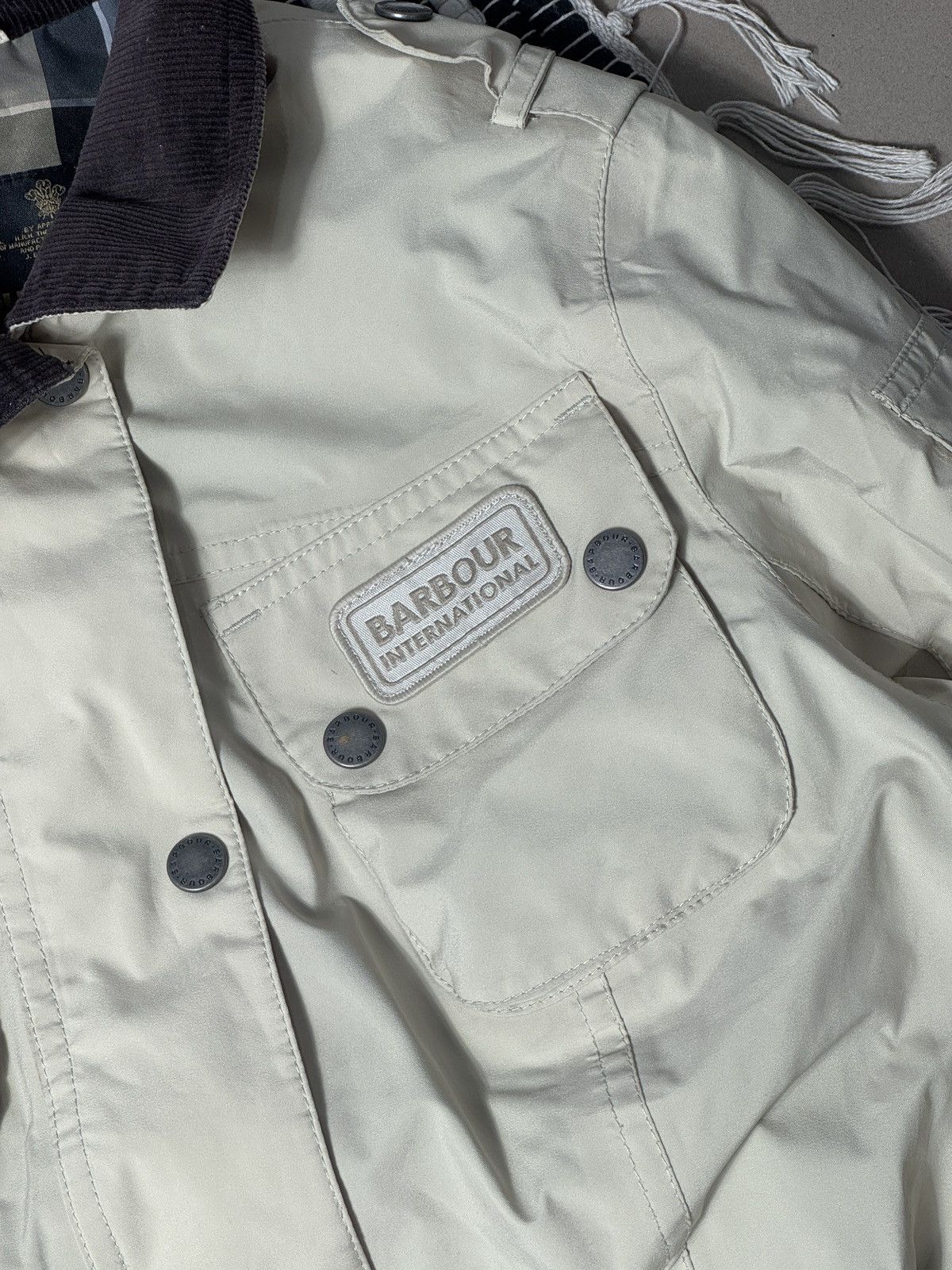 Barbour VINTAGE BARBOUR 2000s JACKET WITH BELT Size S / US 4 / IT 40 - 3 Thumbnail