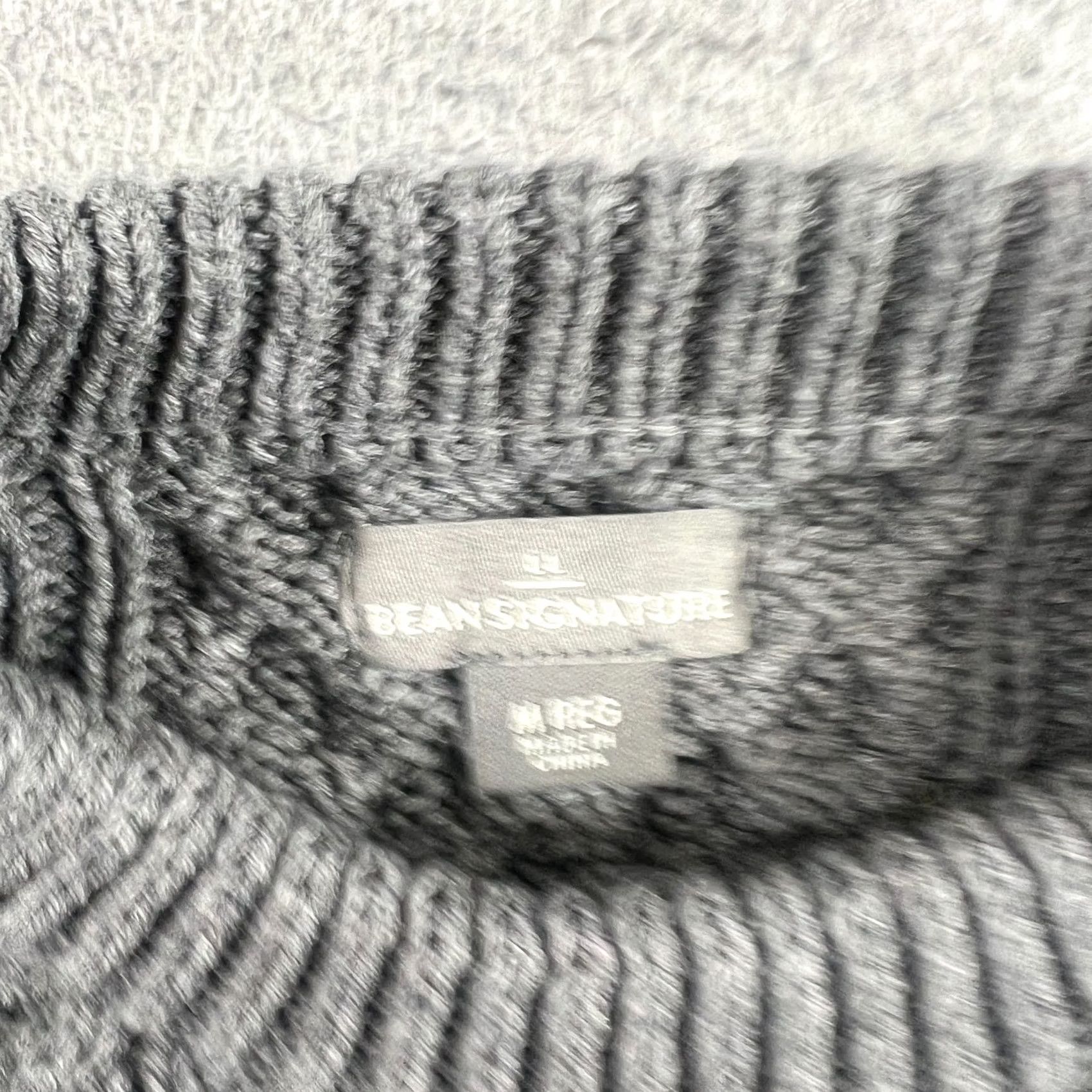 Vintage LL Bean Signature Cotton Fisherman Sweater Fair Isle Gray Blue Sz Medium Size US M / EU 48-50 / 2 - 5 Thumbnail