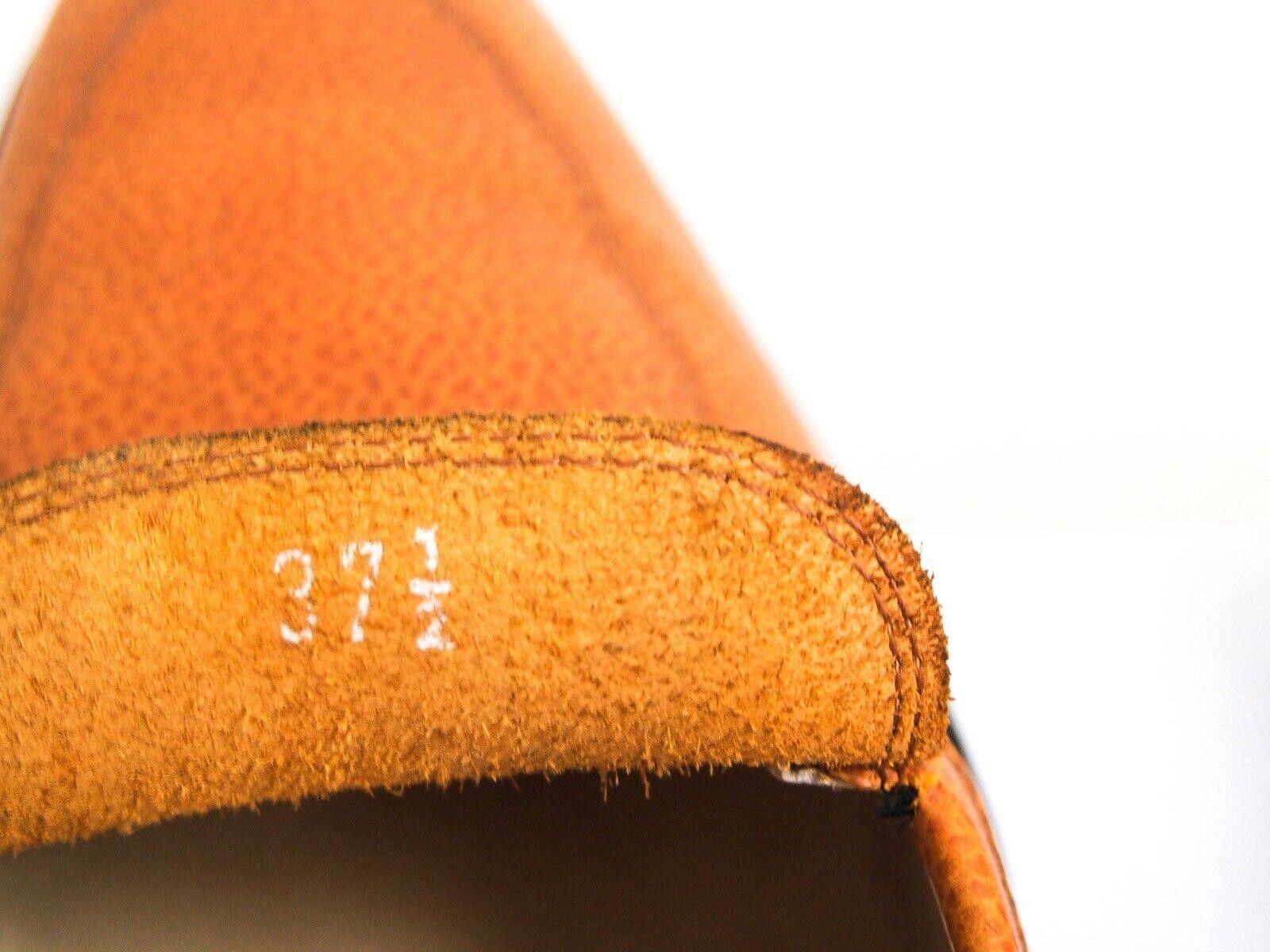 Tod's Tod's Loafers Orange Leather Womens EU 37.5 US 7.5 Size US 7.5 / IT 37.5 - 6 Thumbnail