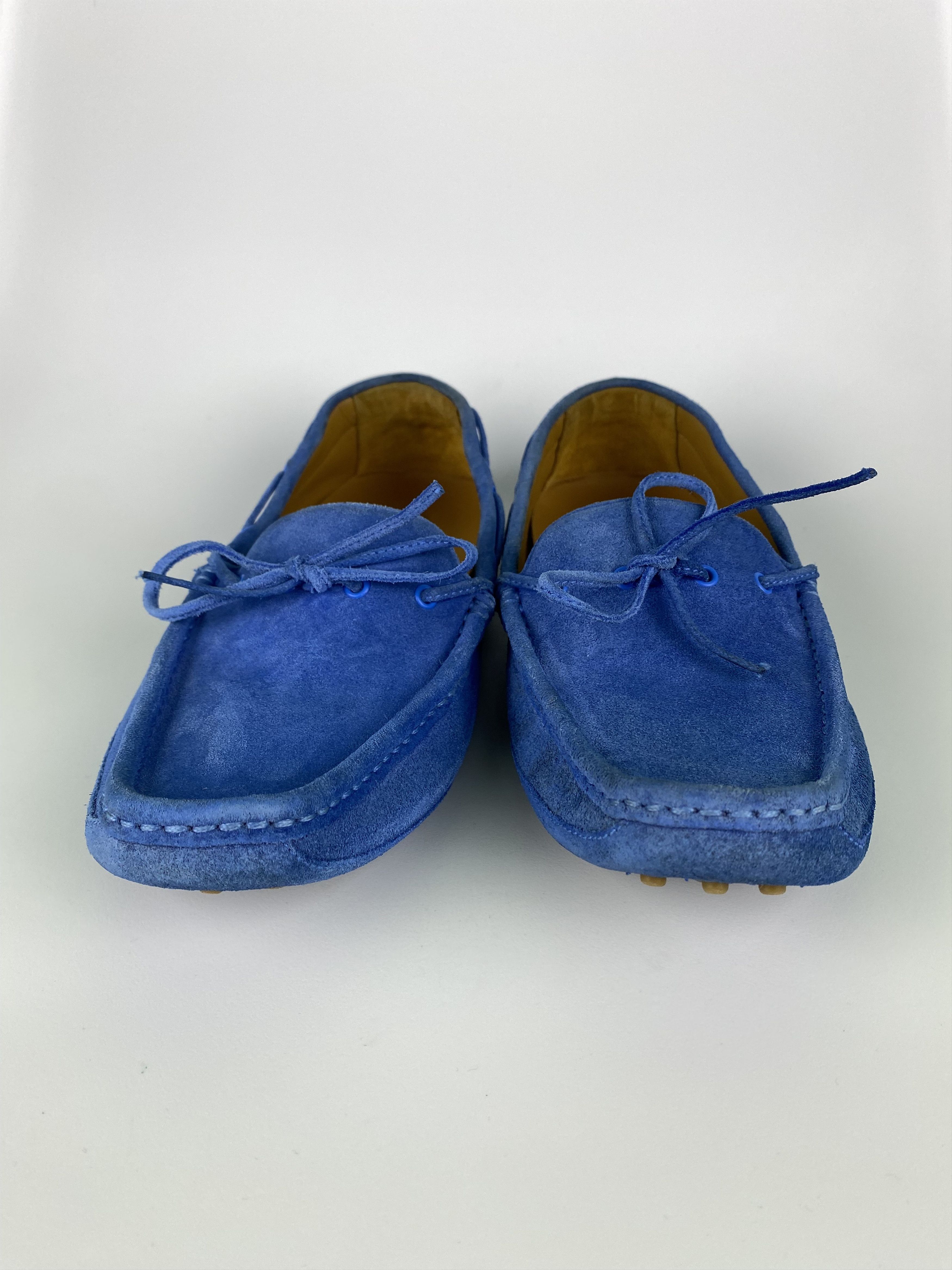 Gucci GUCCI Blue Suede Bow Kid's Loafers Made in Italy size women Size US 8 / IT 38 - 12 Thumbnail