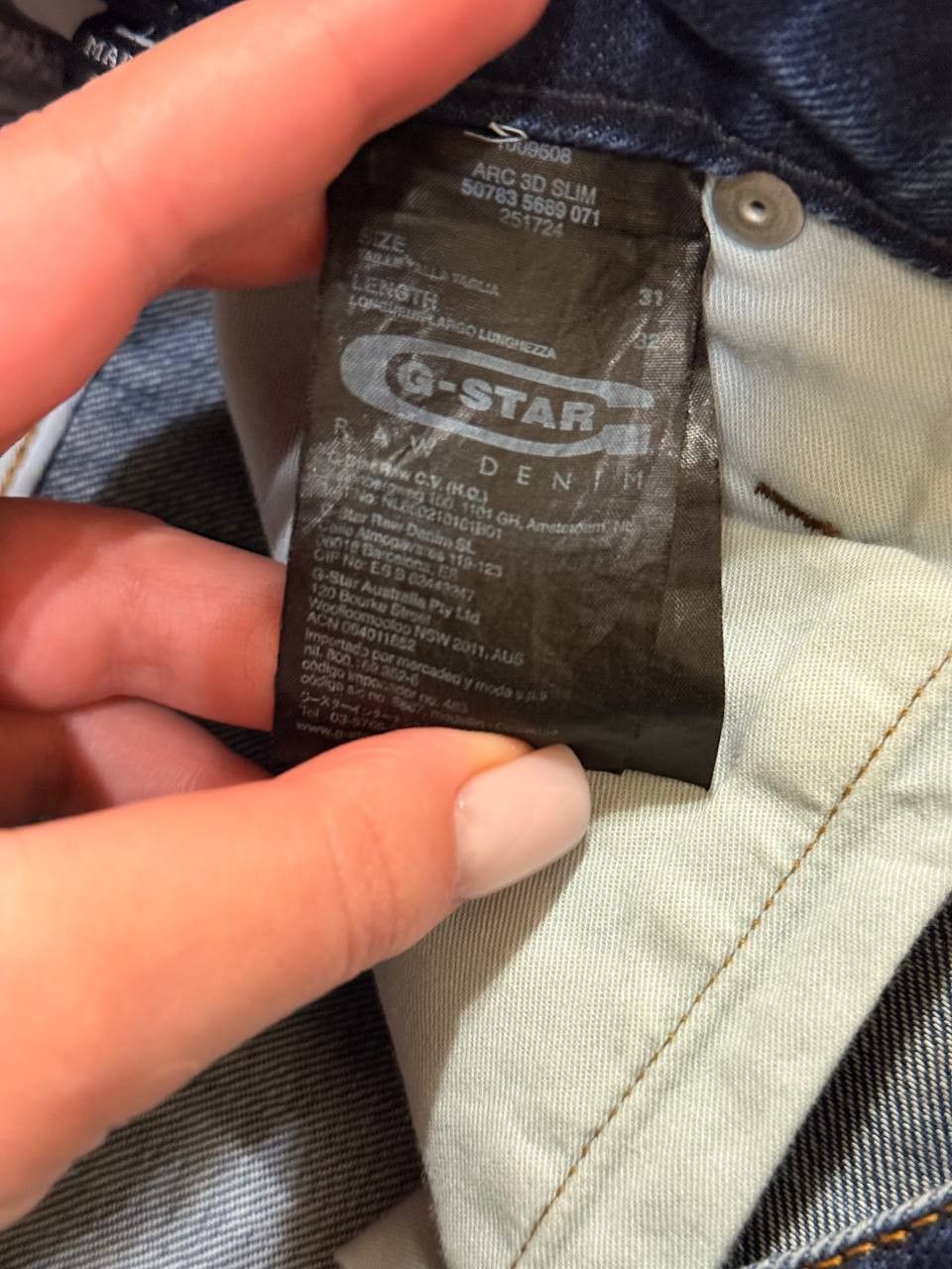 G-Star G-STAR 3301 SLIM Jeans Men Stretch Buttons Fly Size US 31 - 11 Thumbnail