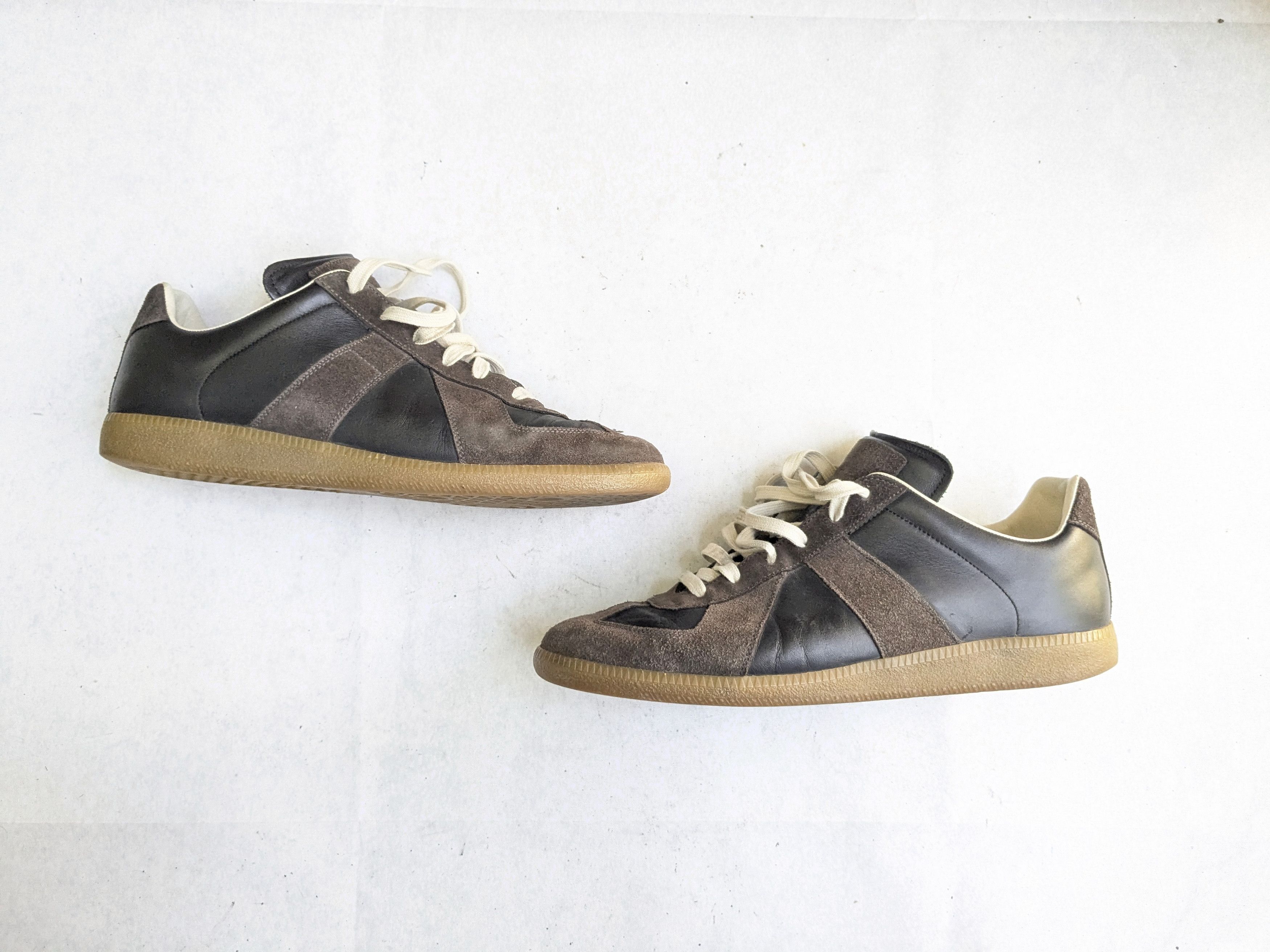 Maison Margiela MMM Margiela Black German Army Trainers 43 | Grailed